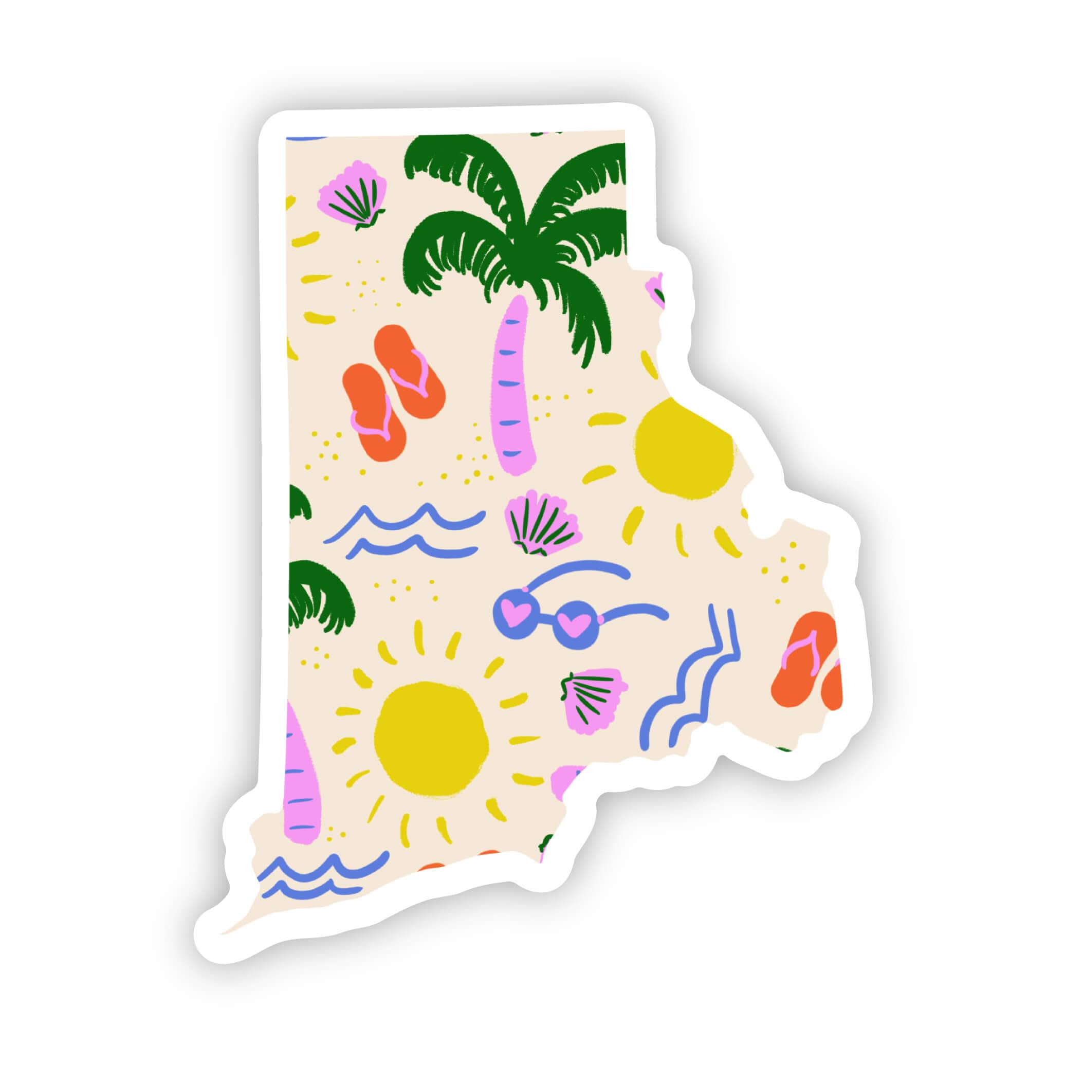  Rhode Island Sticker - Beach、mySite、elrpsem3k