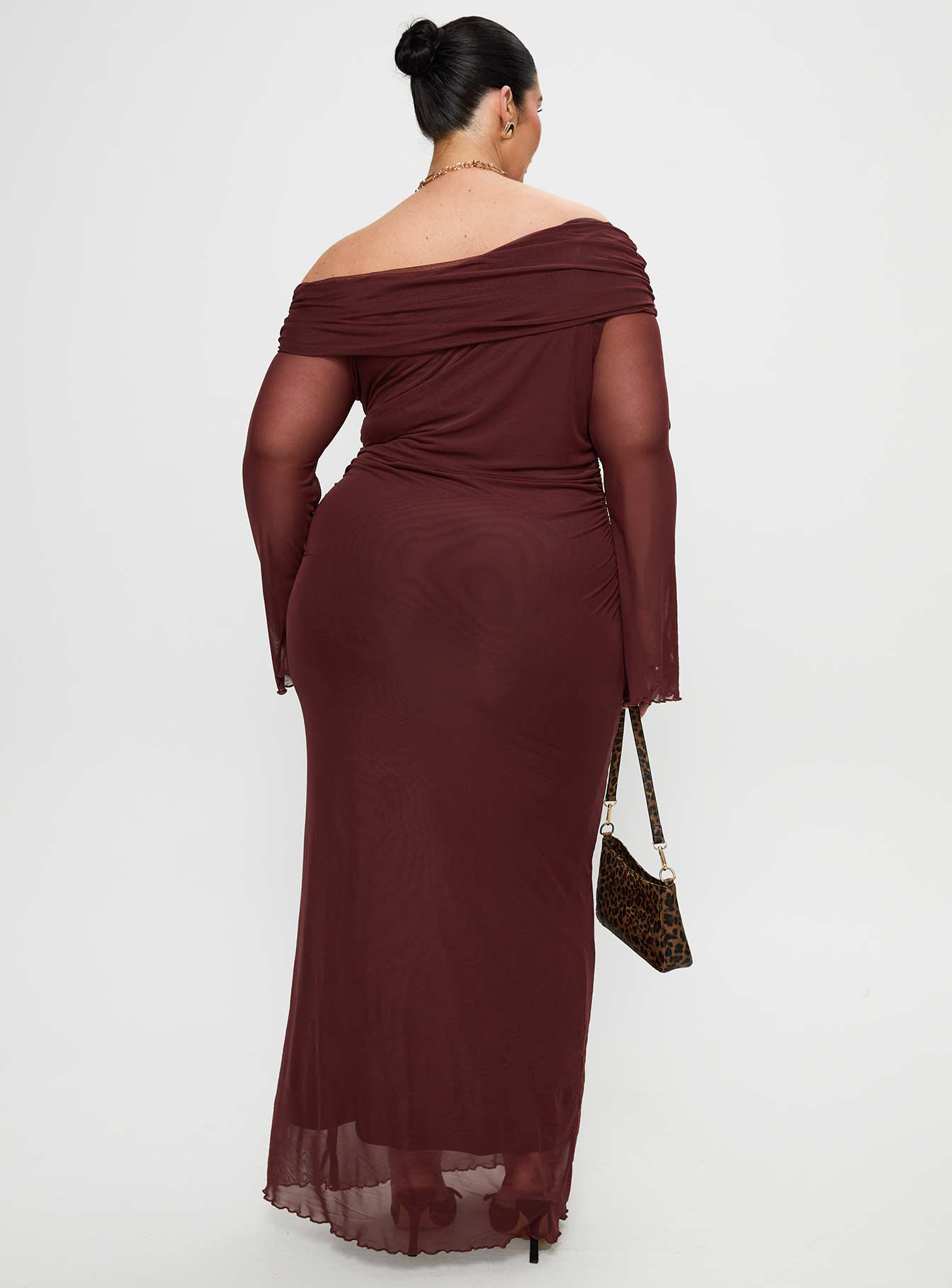 Consideration Maxi Dress Chocolate Curve、mySite、solidvoid