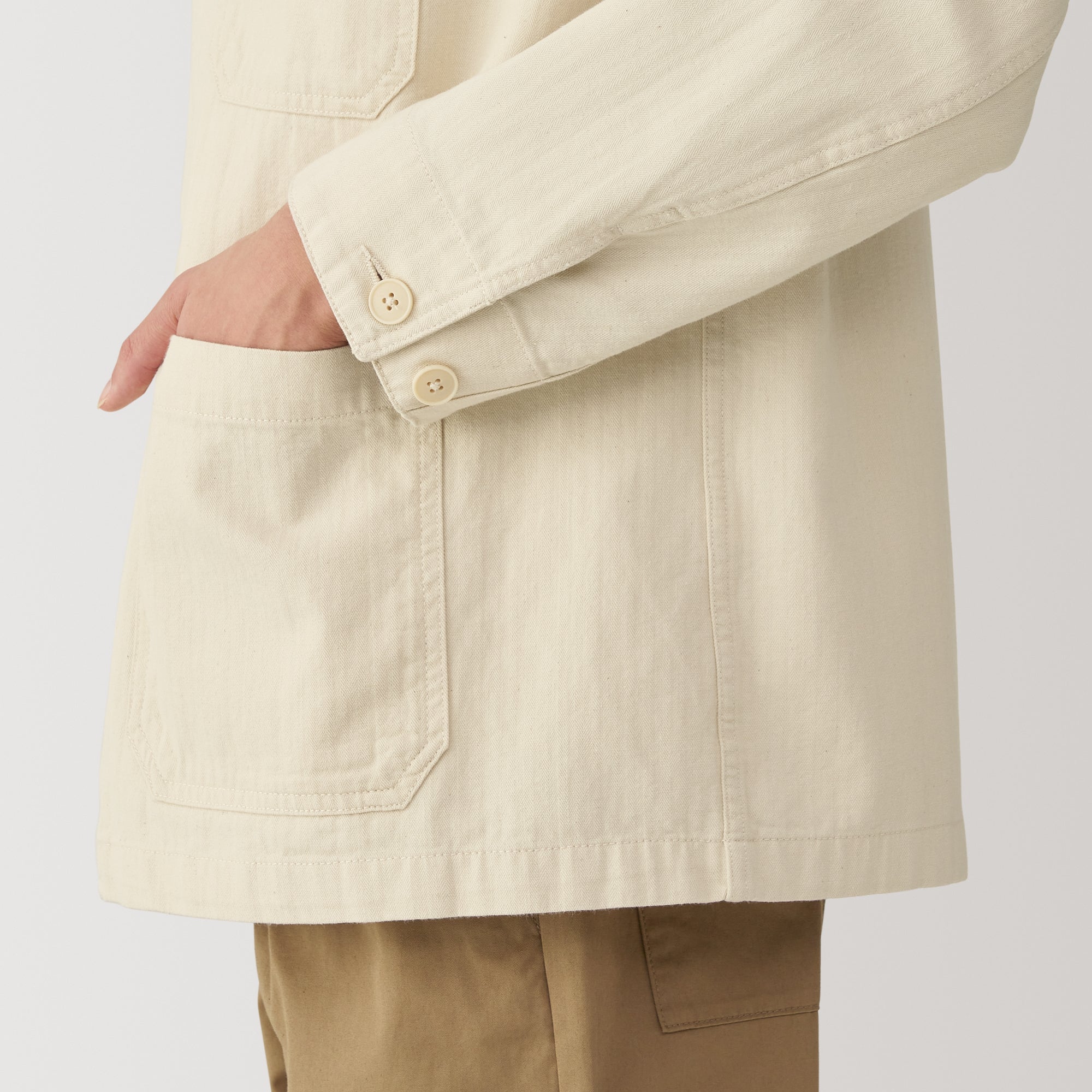  Men's Kapok Blend Herringbone Coverall Jacket、mySite、sugarbowlscore