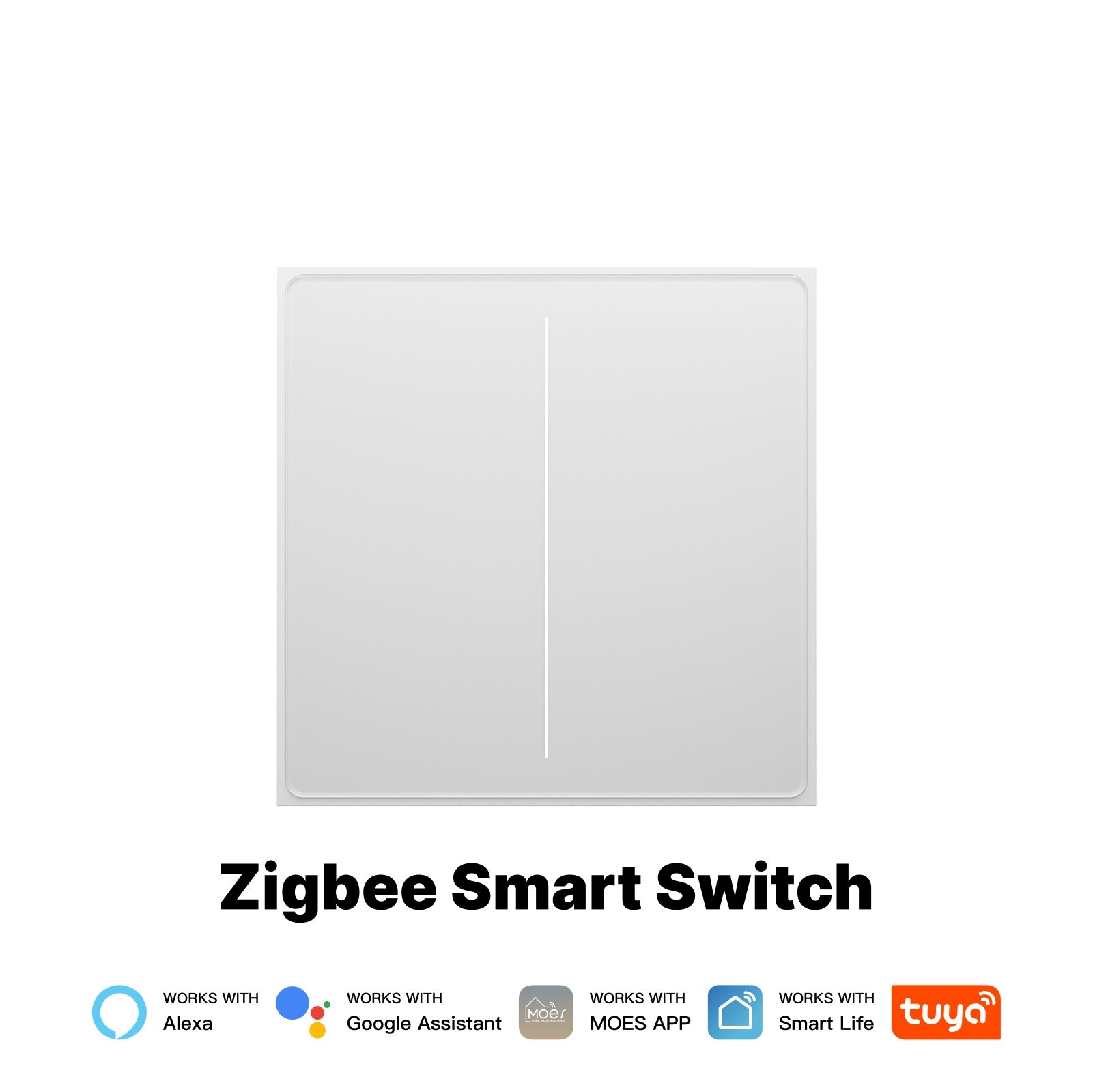 Star Feather Series ZigBee Smart Switch Push Button With Neutral Light Scene 2in1 Switch EU Version、mySite、fannypackpong