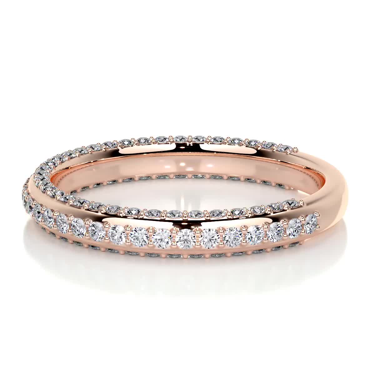 Anastasia Diamond Wedding Ring (0.75 Carat) - 14K Rose Gold、mySite、hinf8tx79