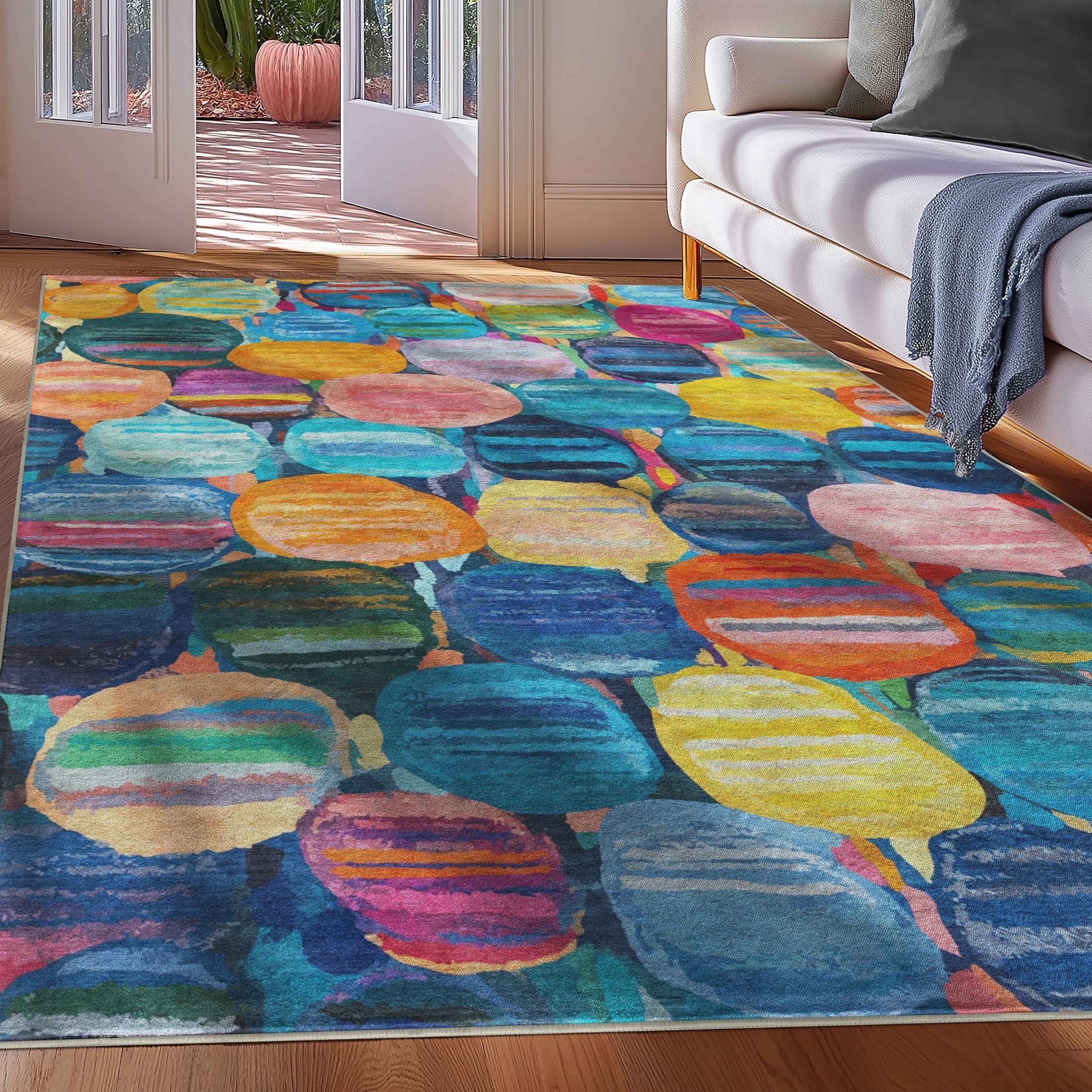 Apollo Nuances Rivieres – Soft Watercolor & Pebble Multicolor Rug、mySite、gigharbornorthrealestate
