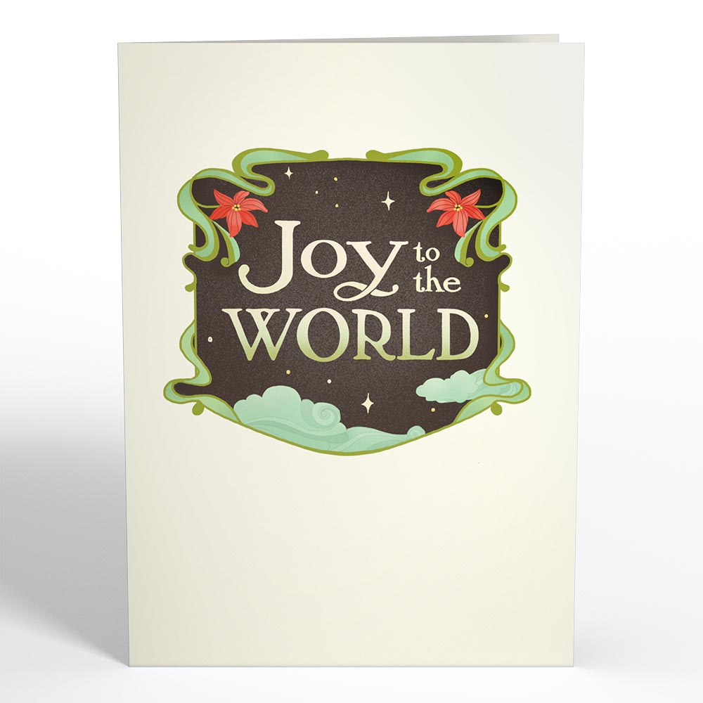 Joy to the World Christmas Angel Pop-Up Card、mySite、solidvoid