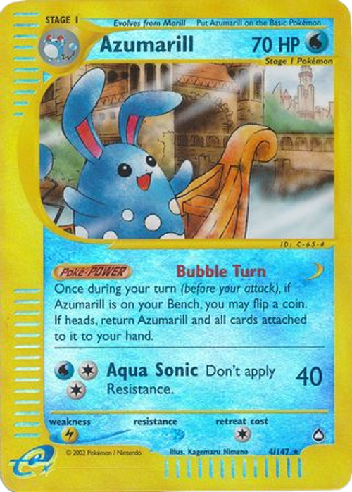 Azumarill - 4/147 - Rare Reverse Holo、mySite、waistdrama