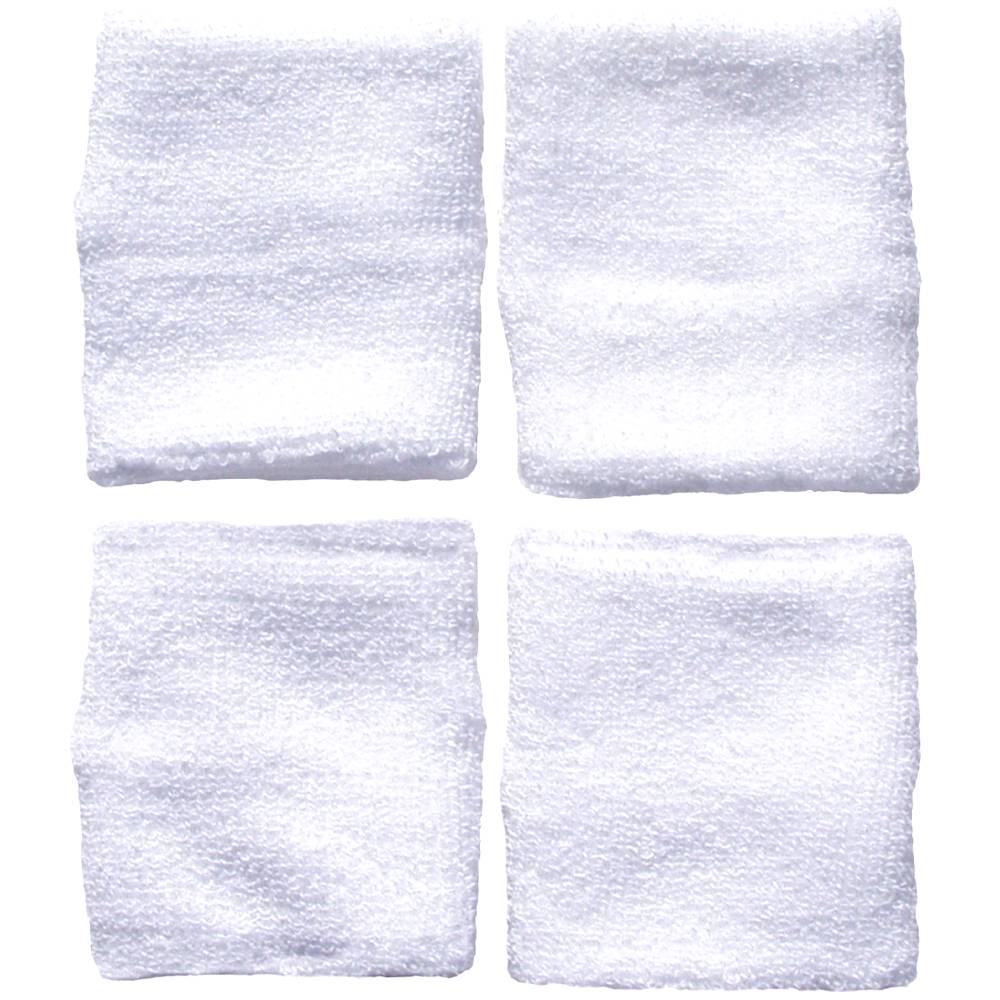 Tourna Hi Performance Wristband (2 pairs, White)