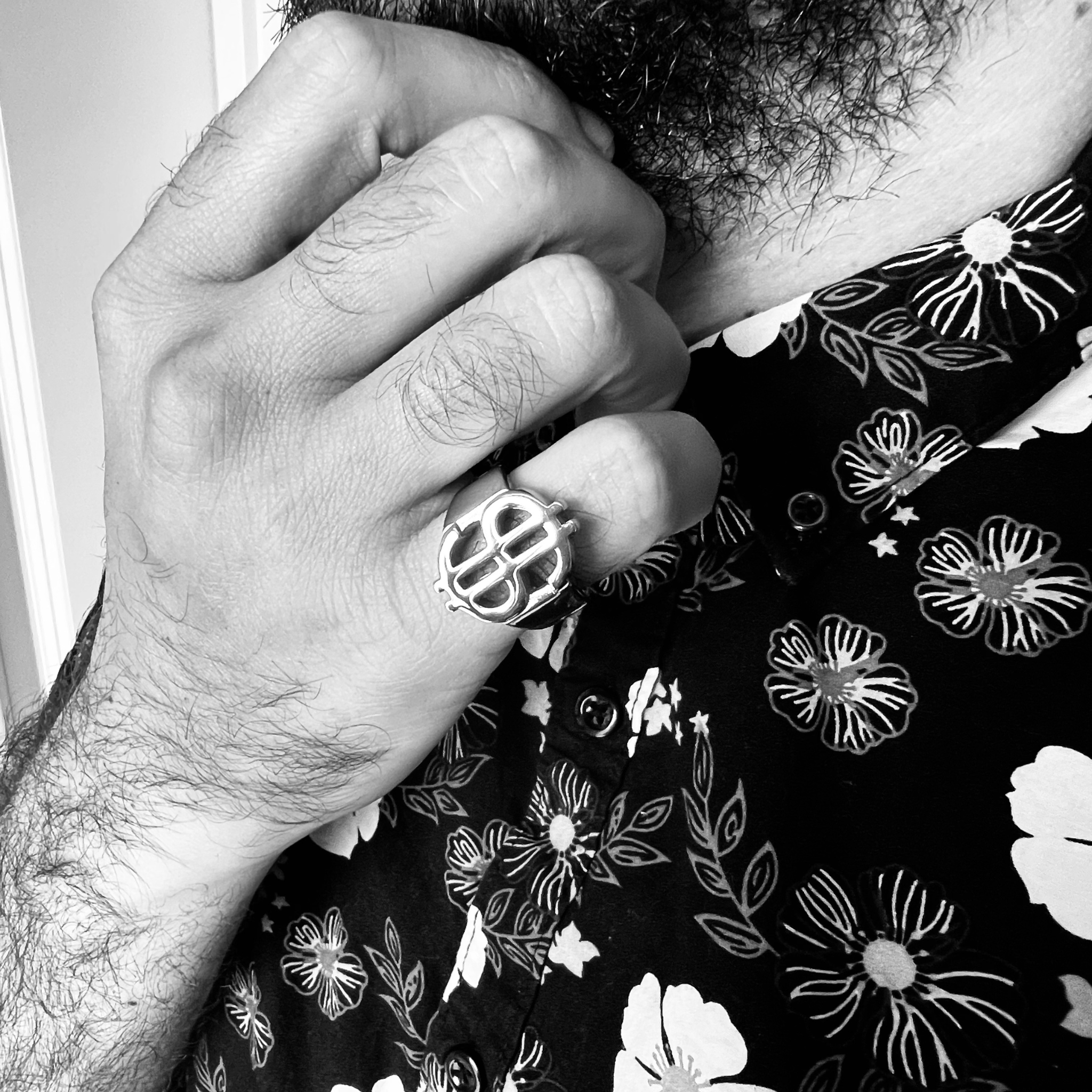 Stainless Steel Money Sign Mens Ring / SCR4115、mySite、dreamappss