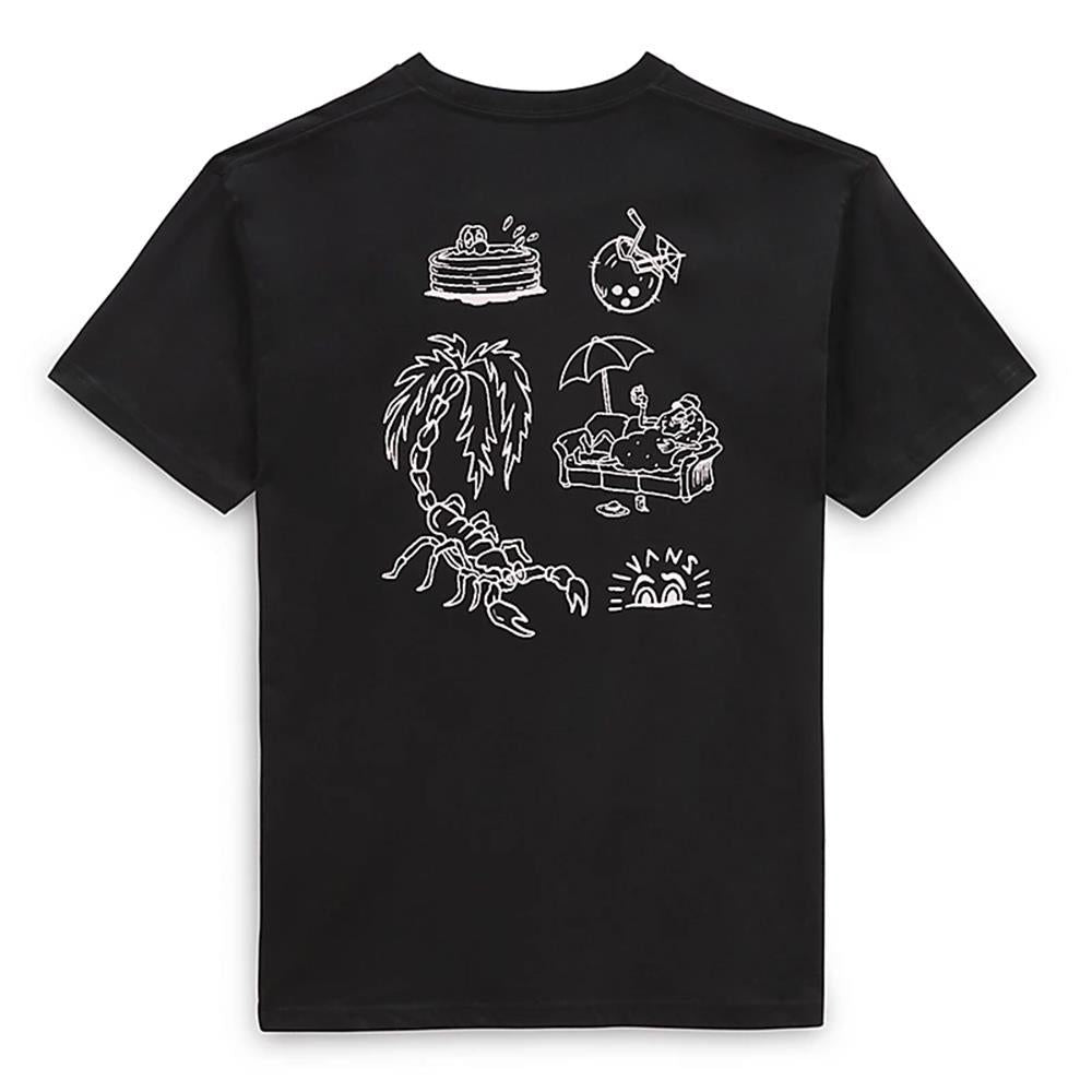 Vans Hand Drawn Vans Paradise T-Shirt - Black、mySite、merchandisen