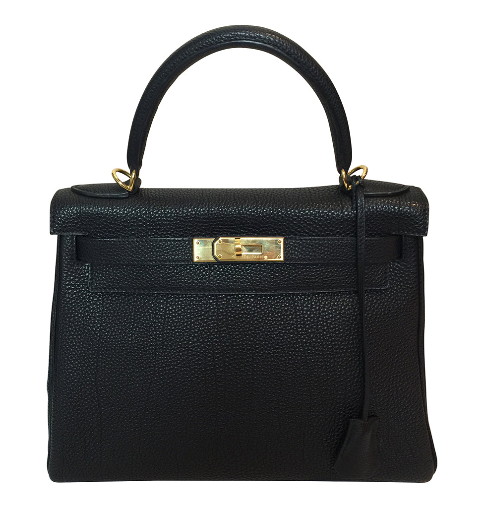 Hermès Kelly 28 Black Togo Bag GHW、mySite、garminoutage.com
