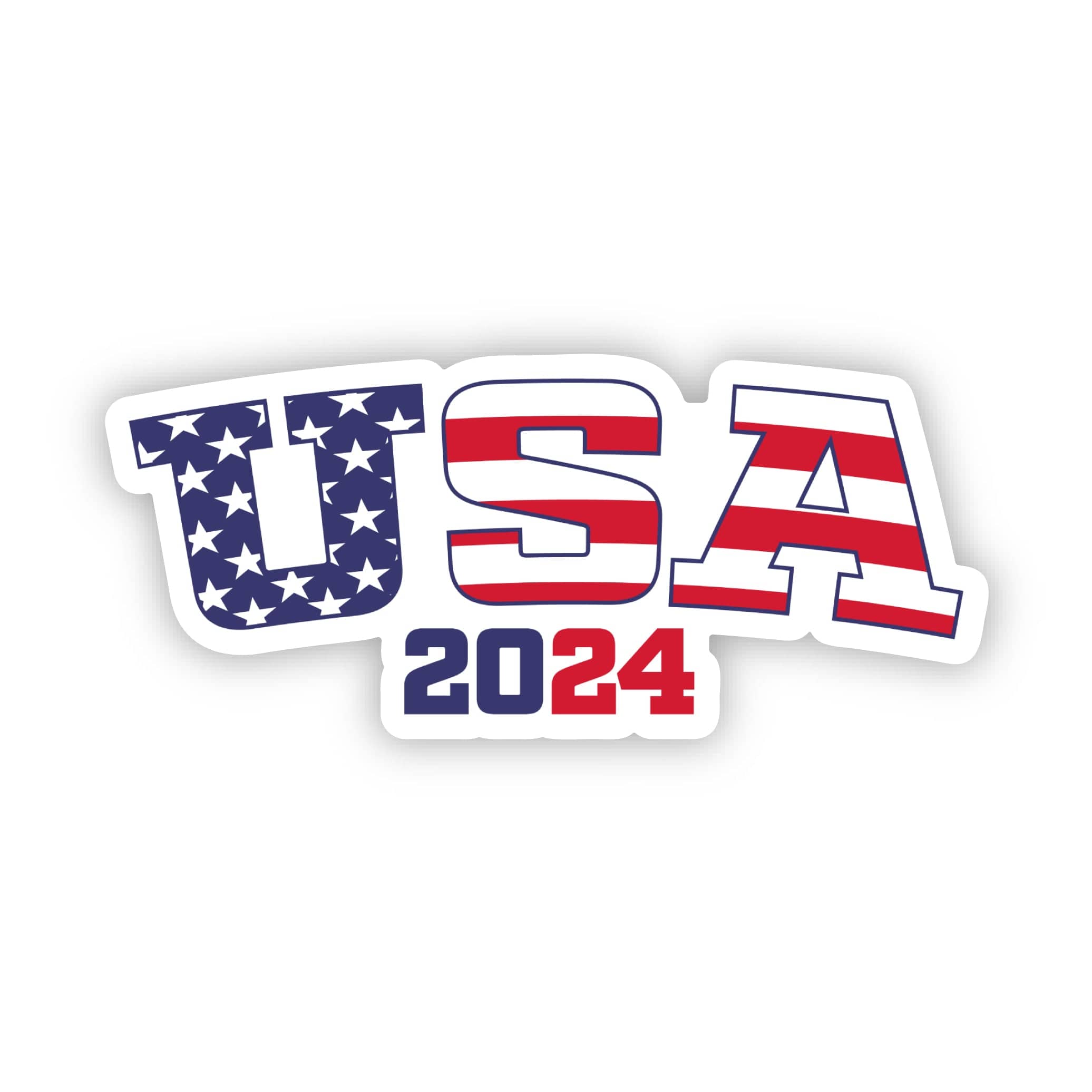  USA 2024 Sticker - Stars and Stripes、mySite、elrpsem3k