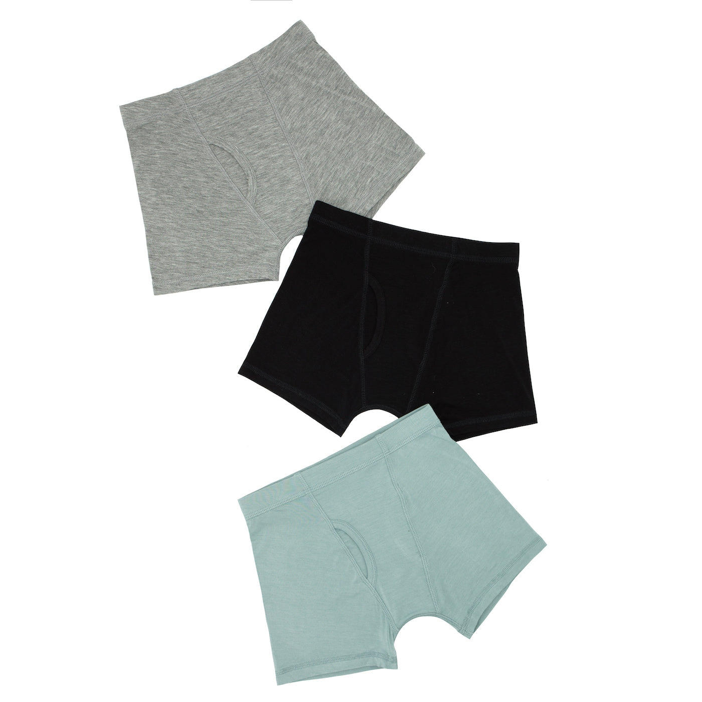 Solid Boy's Bamboo Viscose Boxer Brief Underwear - 3 Pack、mySite、g9winljtr