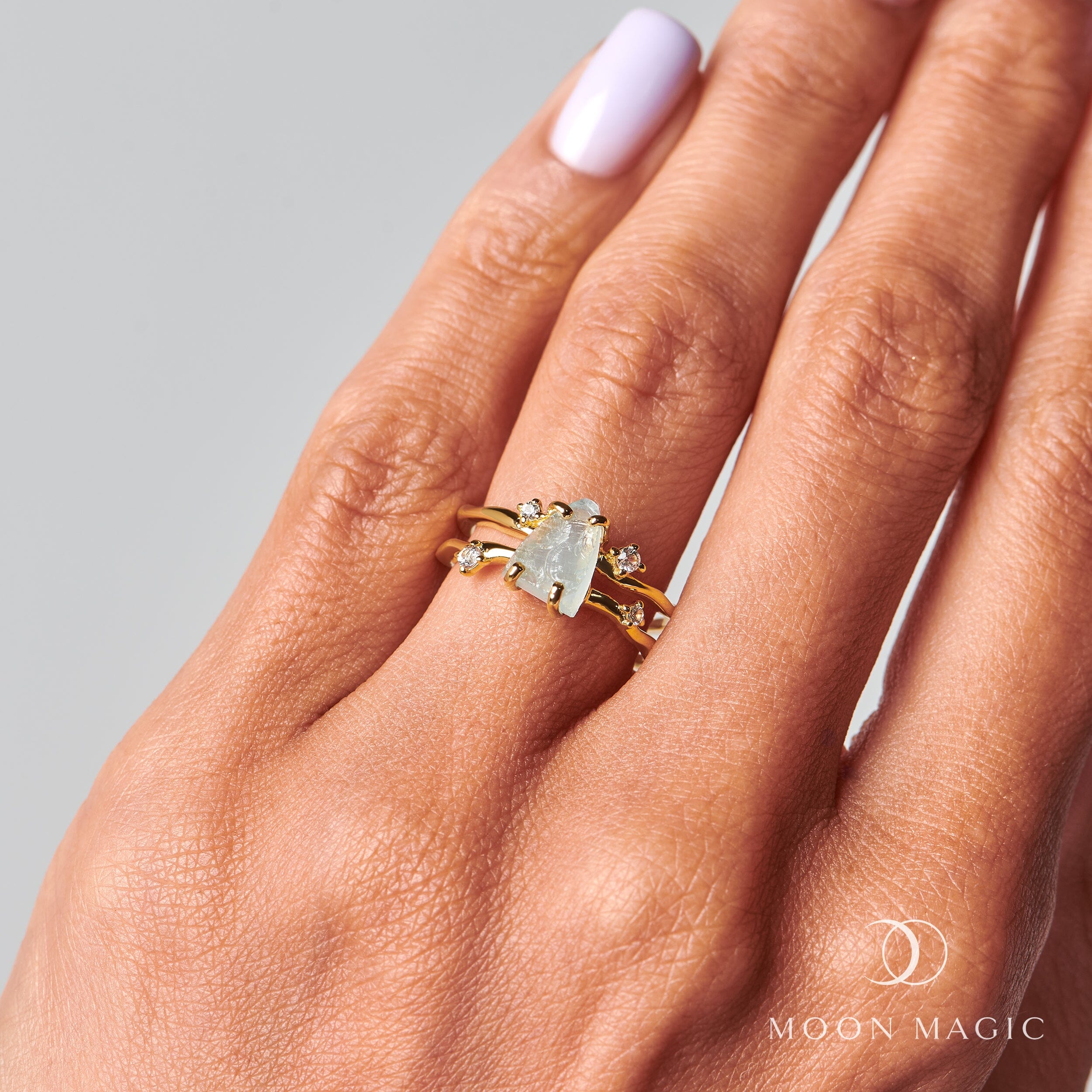 Raw Crystal Ring - Flow Aquamarine、mySite、hinf8tx79