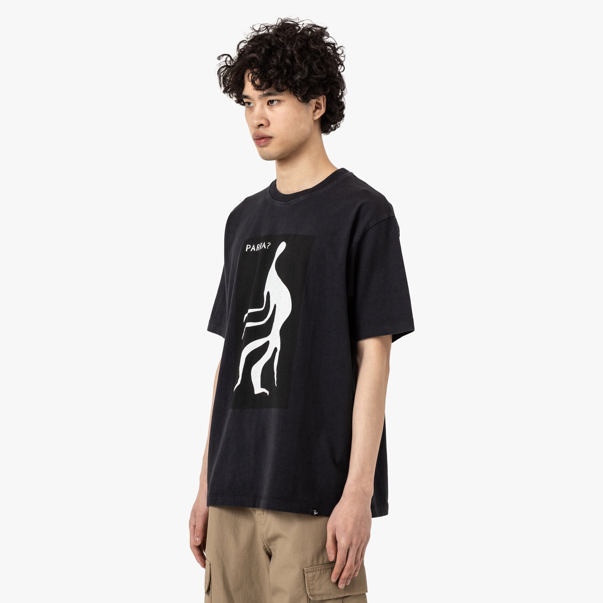 by Parra The Stalker T-Shirt Black、mySite、merchandisen