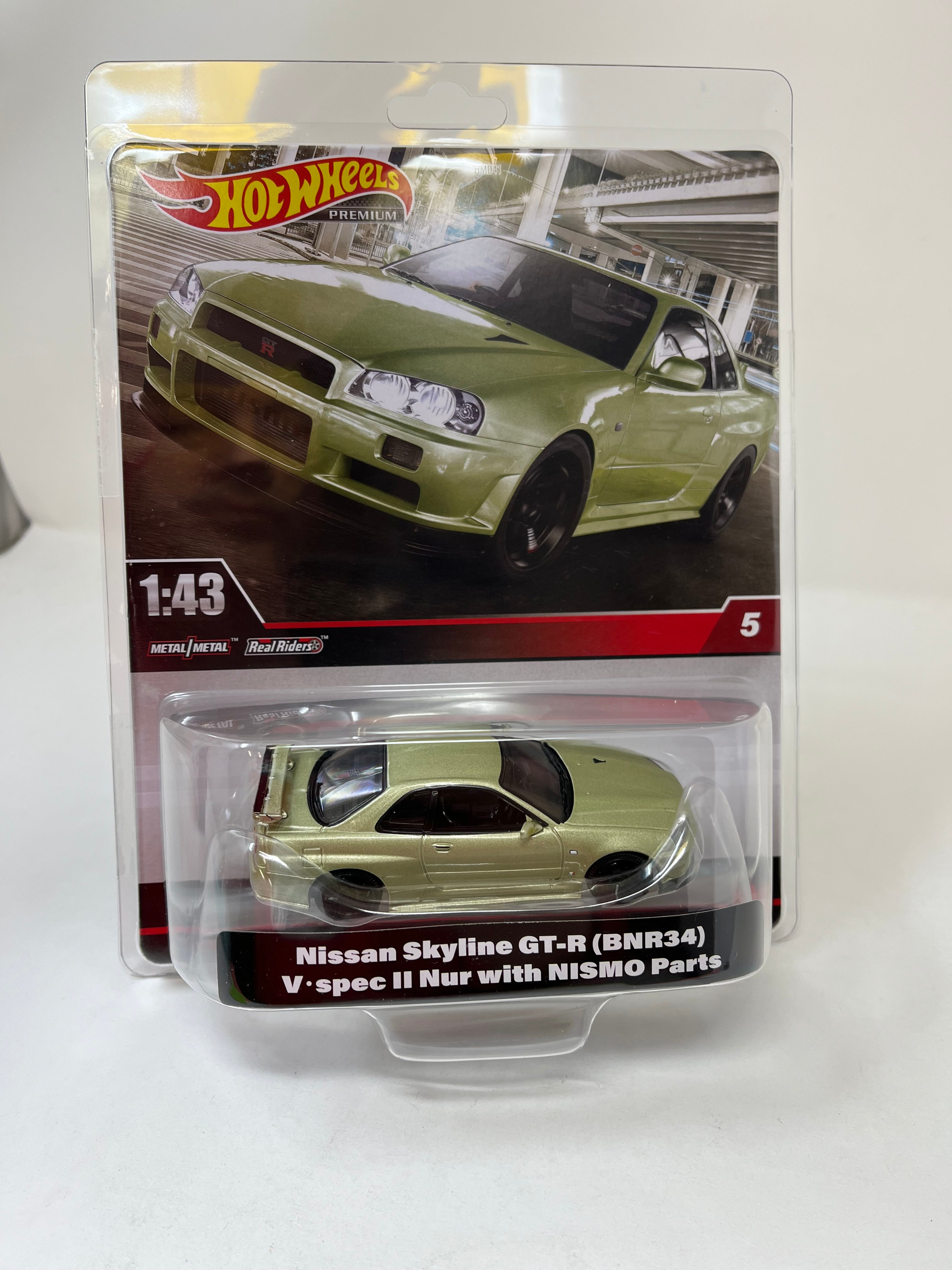 Nissan Skyline GT-R BNR34 V spec * GREEN * 2024 Hot Wheels 1:43 Scale Case C、mySite、hgirdovlk