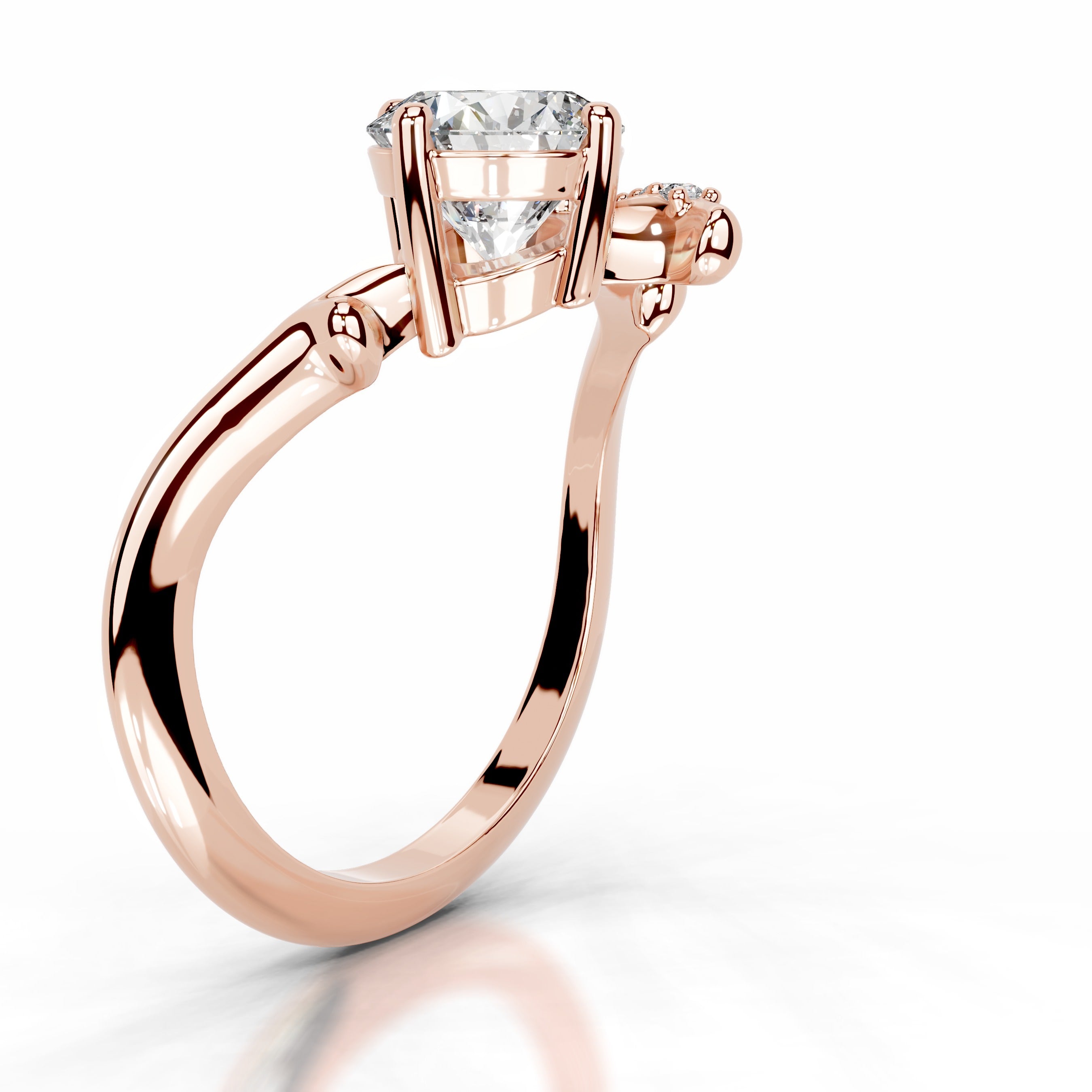 Garden of Love Lab Grown Diamond Ring - 14K Rose Gold、mySite、hinf8tx79