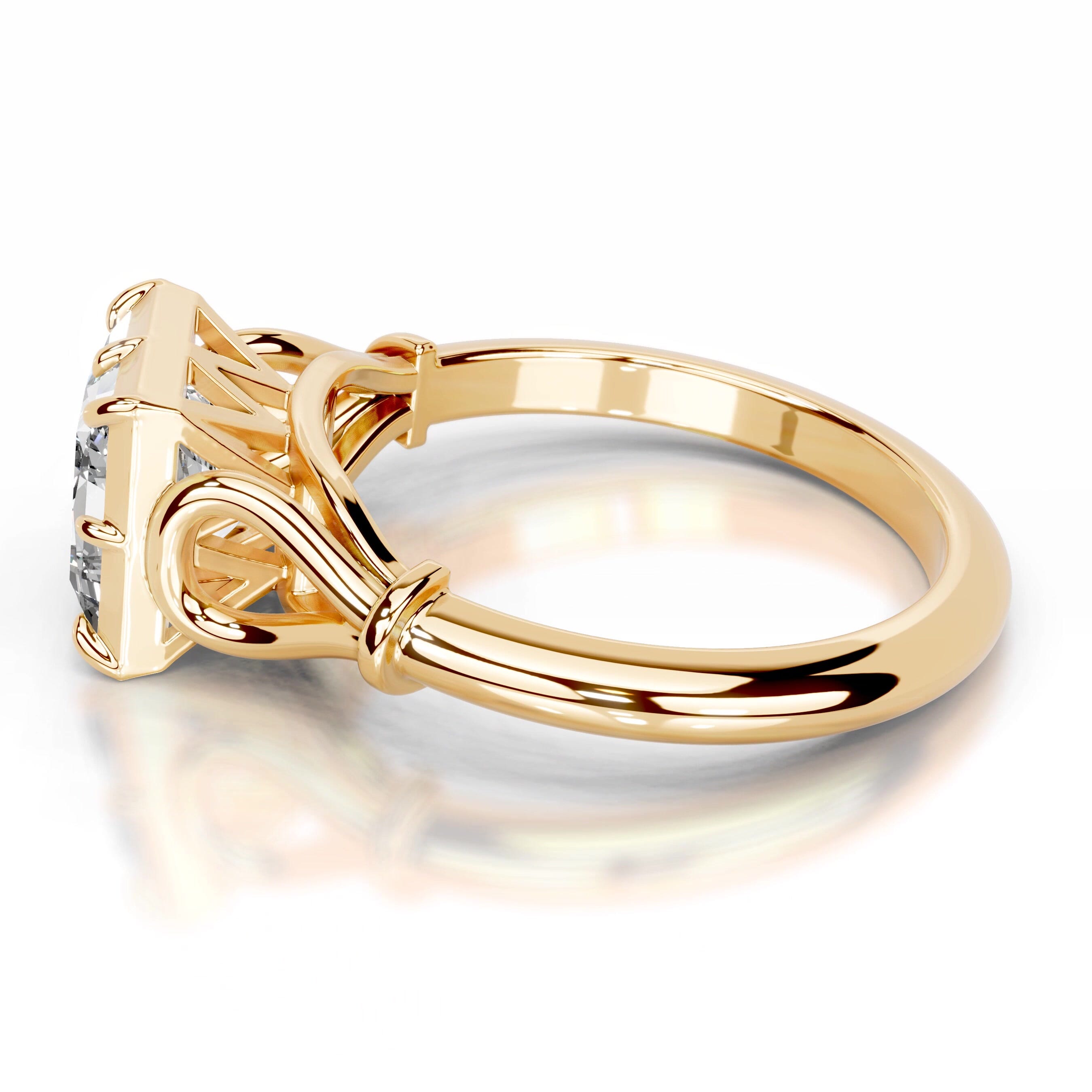 Estrella Lab Grown Diamond Ring - 18K Yellow Gold、mySite、hinf8tx79