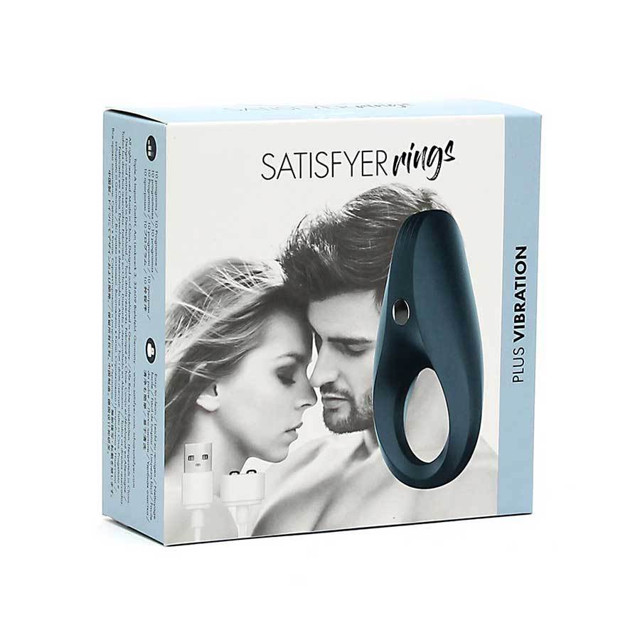 Satisfyer Plus Vibration Blue Silicone Cock Ring Couples Rechargeable Sex Toy、mySite、bottomscart