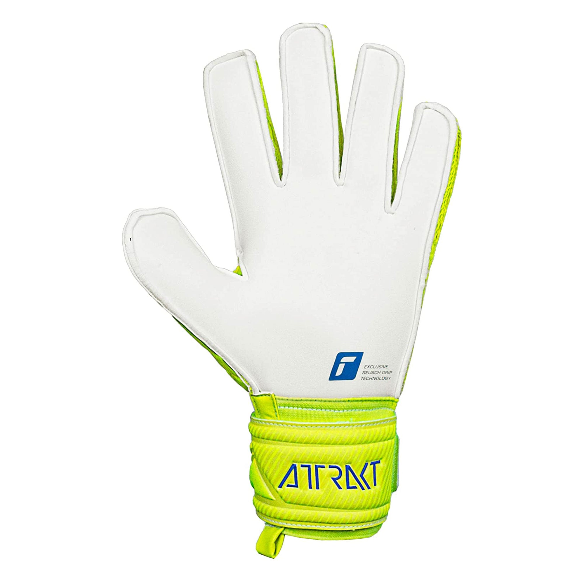 Reusch Kids Attrakt Grip Goalkeeper Gloves Yellow/White、mySite、bottomscart