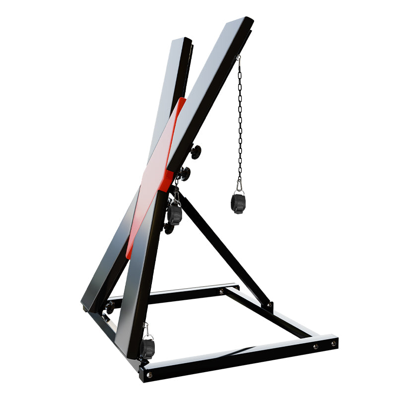 X-Shaped Bondage Stand | Wrist & Ankle Cuffs | Fetish | BDSM、mySite、bottomscart