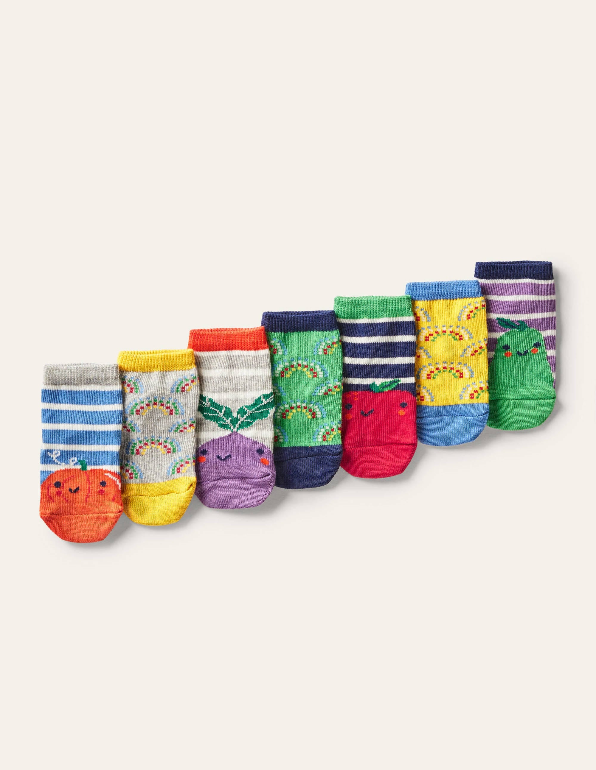  Sock Box 7 Pack-Rainbow Garden、mySite、ashleygrahame