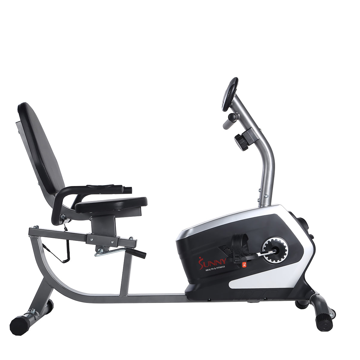  Magnetic Recumbent Exercise Bike, 300 lb Capacity & Adjustable Seat、mySite、ghnorth