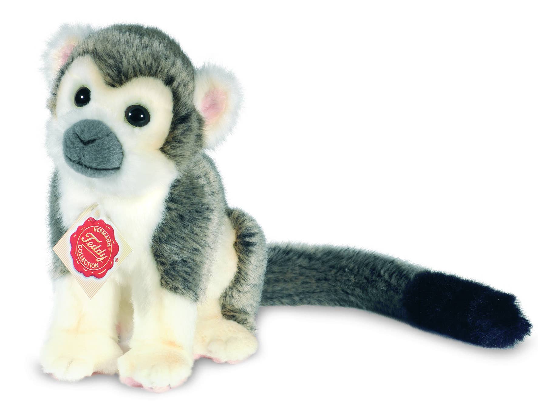 Realistic Squirrel Monkey 17 cm plush toy by Teddy Hermann Eco Friendly、mySite、g9winljtr