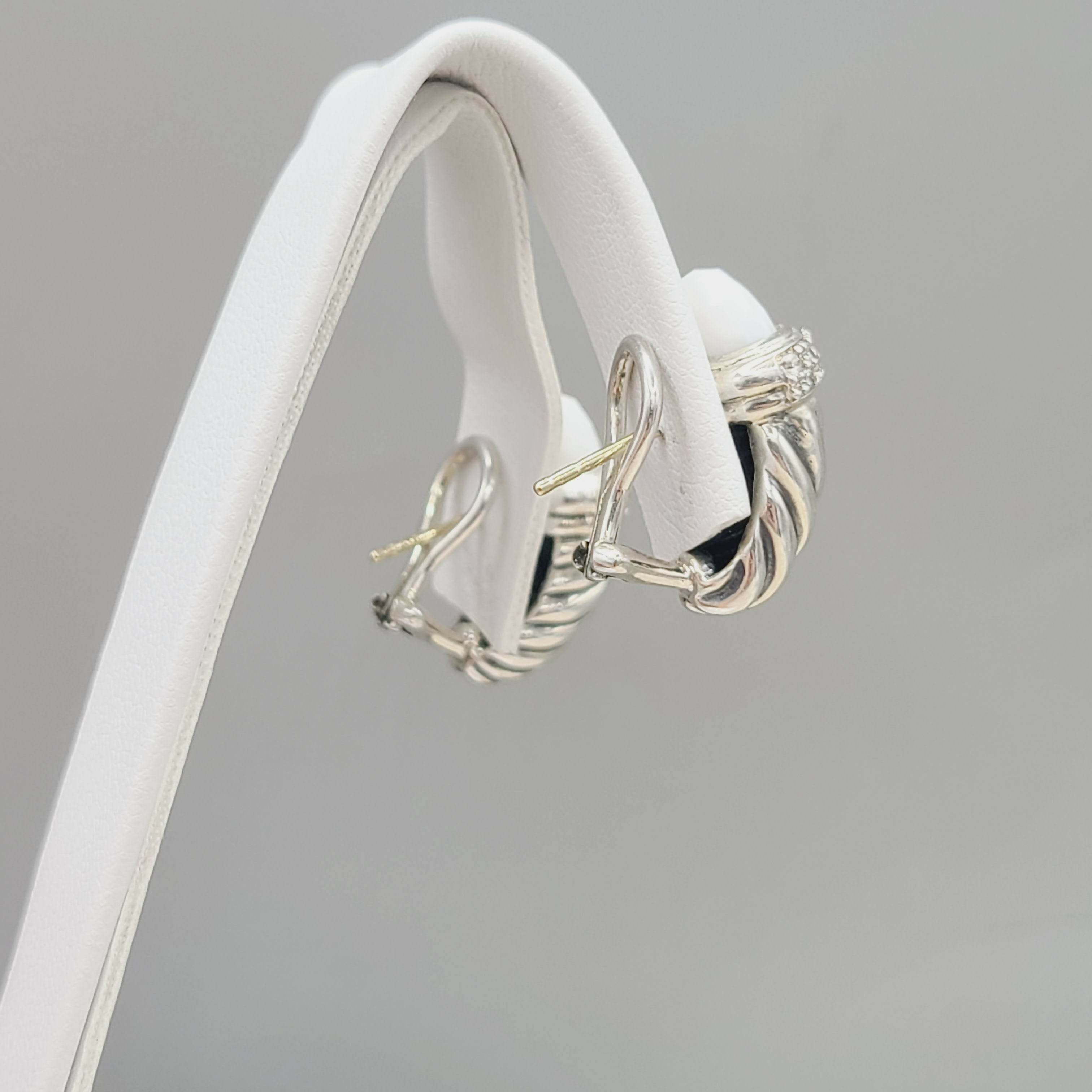 David Yurman Waverly Earrings White Agate & Diamonds、mySite、hinf8tx79