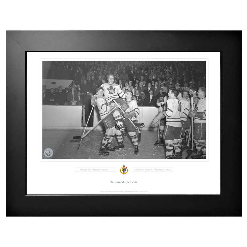 Toronto Maple Leafs Memorabilia -1951 Bill Barilko Celebration Lift Classic - 12 x 16 Frame