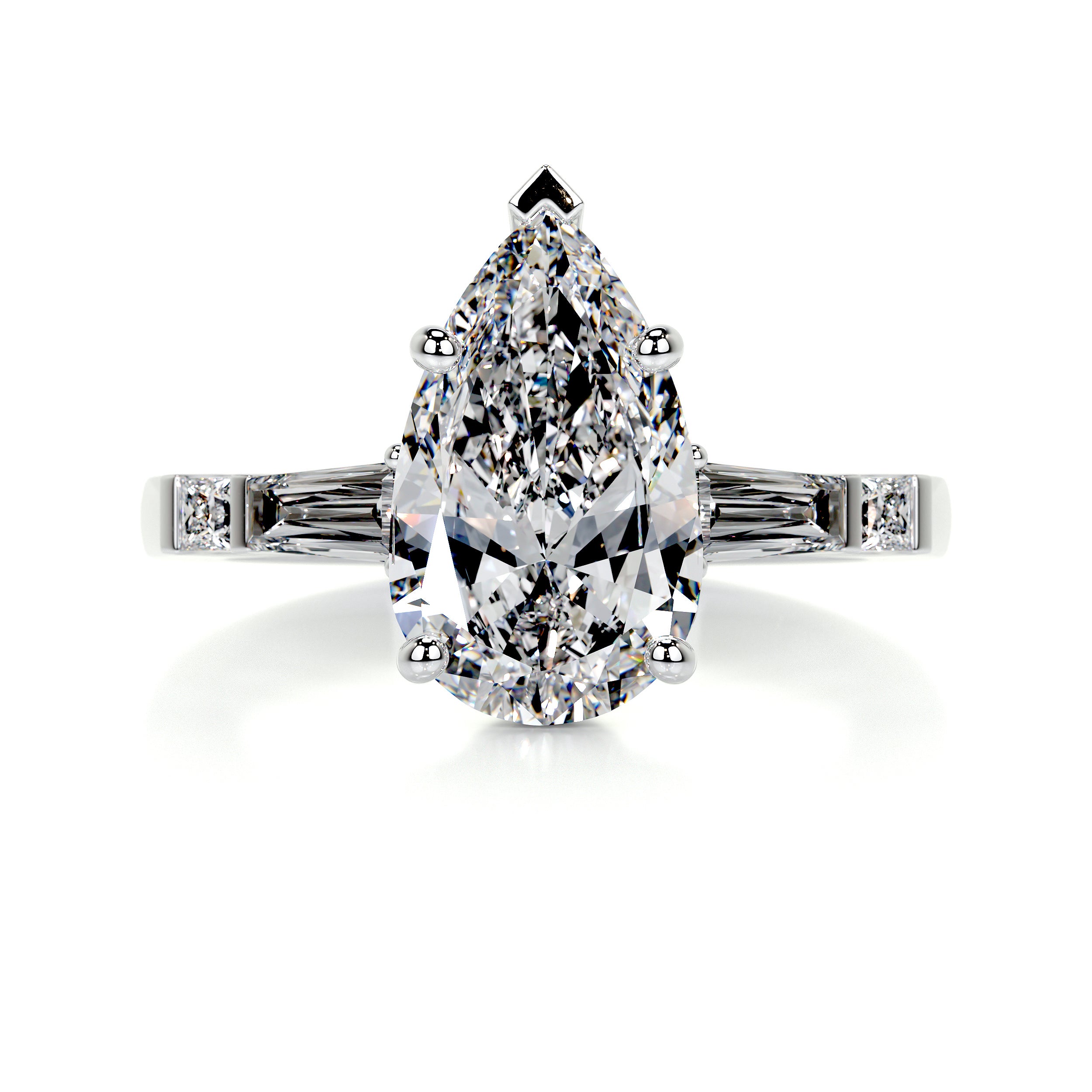 Keyshawna Diamond Engagement Ring -18K White Gold、mySite、hinf8tx79