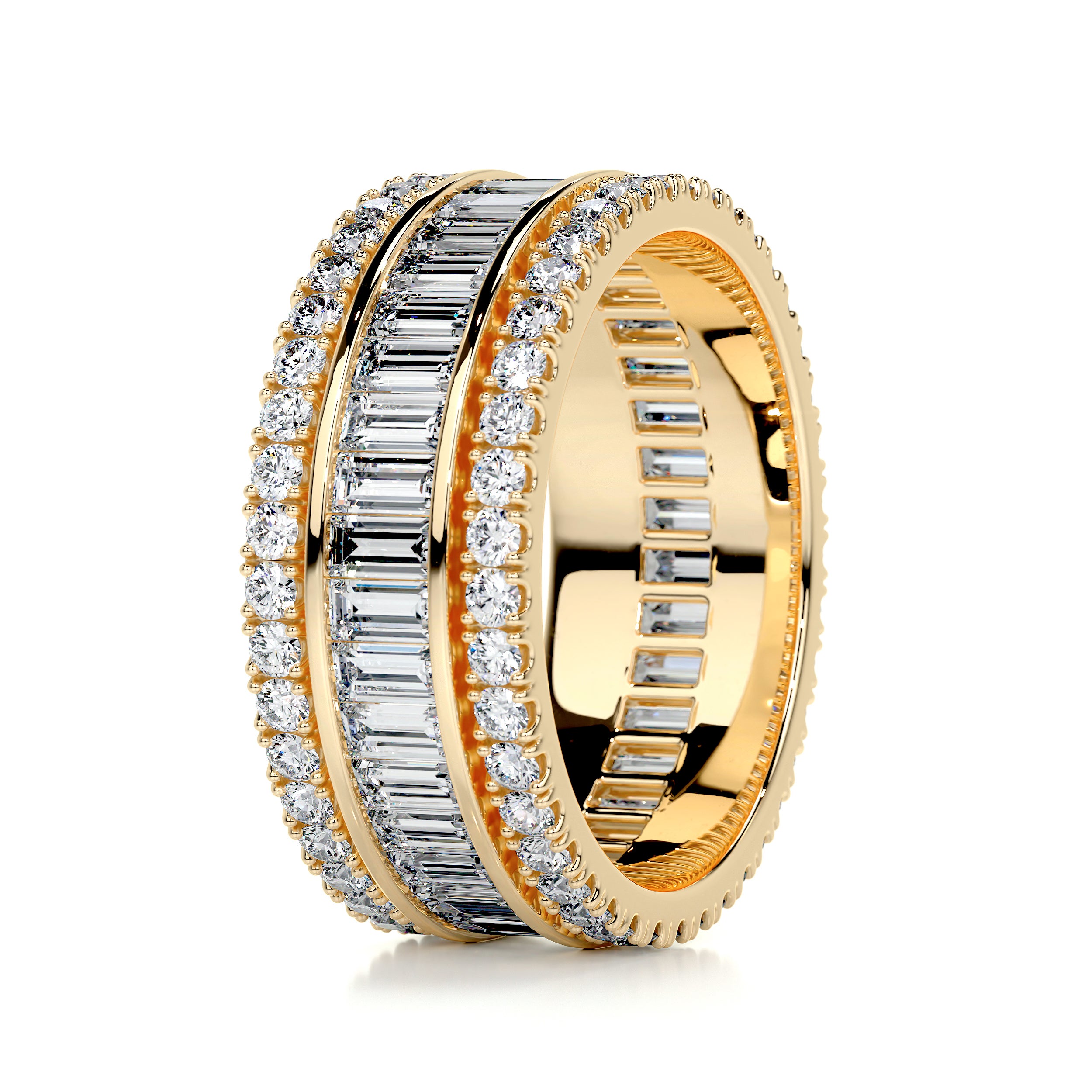 Paige Eternity Wedding Ring (4 Carat) -18K Yellow Gold、mySite、hinf8tx79