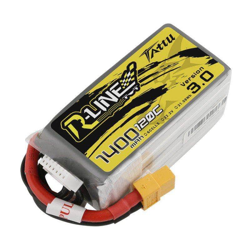  Tattu R-Line Version 3.0 22.2V 6S 1400mAh LiPo Battery - XT60、mySite、merchandisen