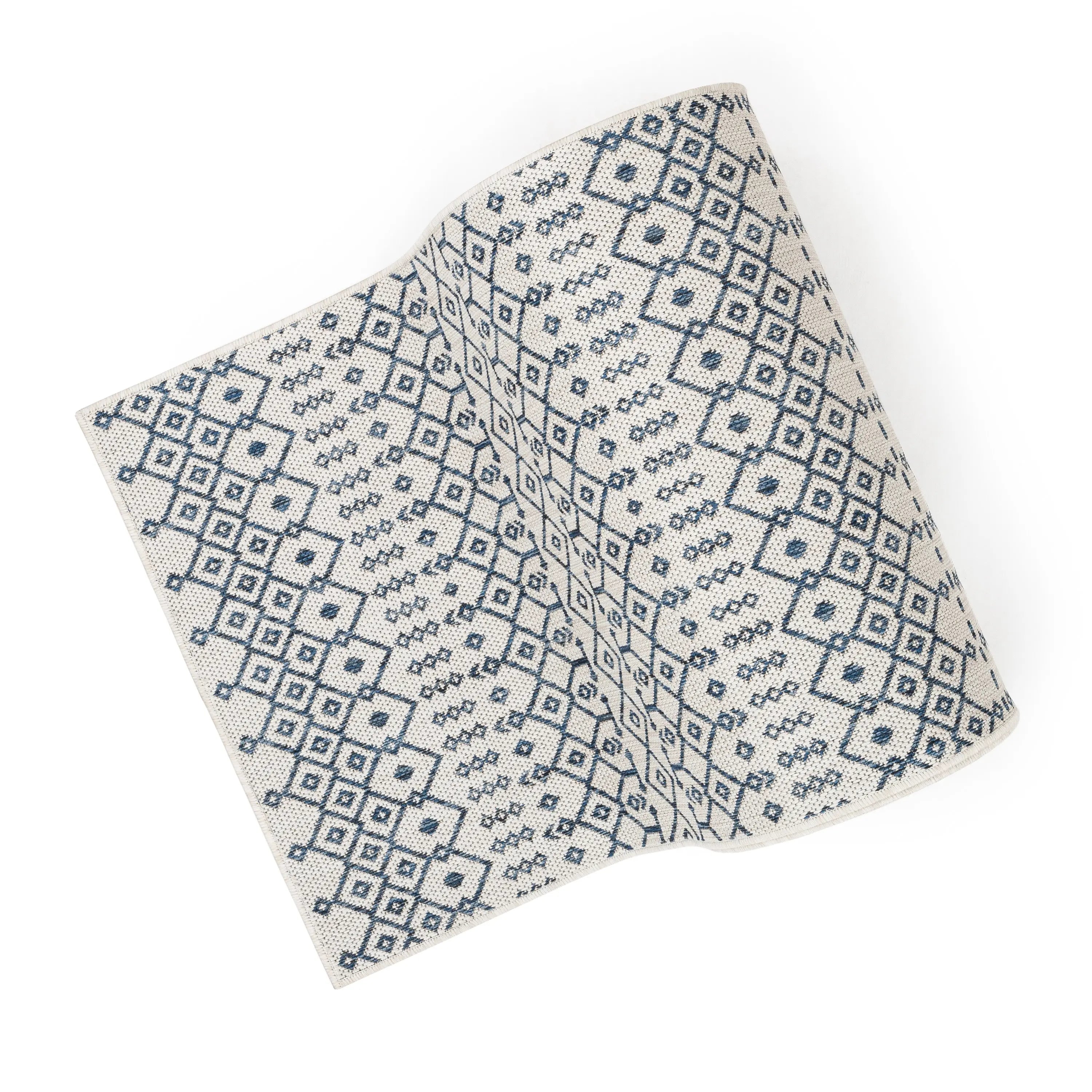 Custom Size Runner Nord Nordic Lattice Pattern Light Blue 31 Inches Width x Choose Your Length Hallway Indoor/Outdoor Runner Rug、mySite、gigharbornorthrealestate