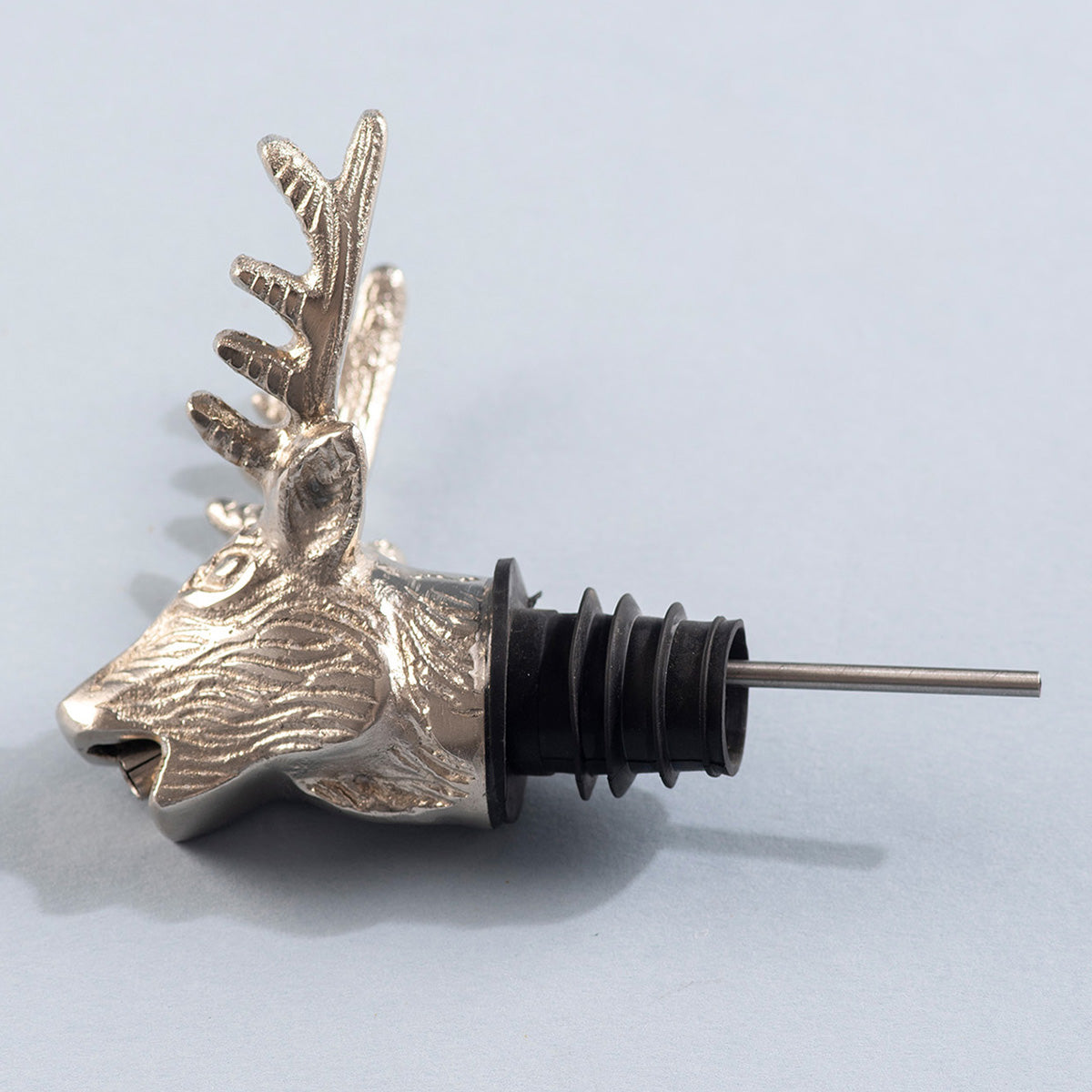 Stainless Steel Bottle Pourer | Deer Shape | Silver、mySite、camillekostekn