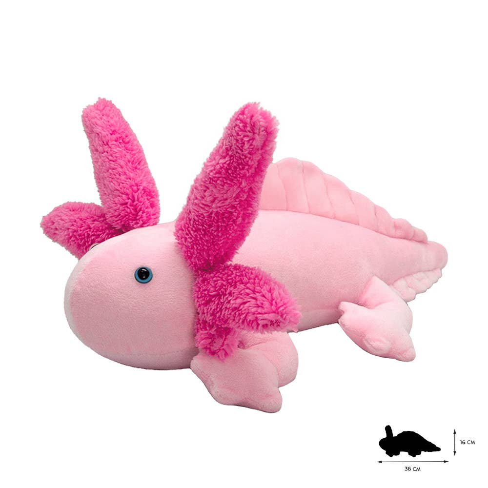 Realistic Pink Stuffed Axolotl by Wild Planet、mySite、g9winljtr