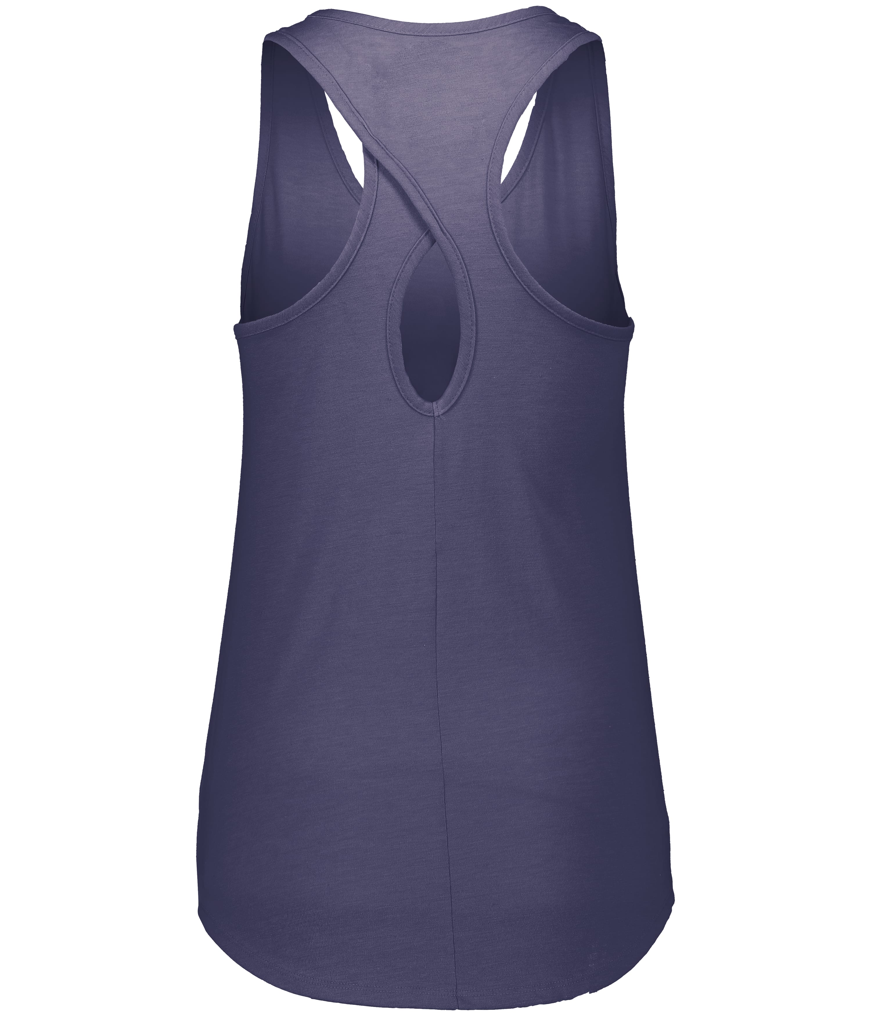 Augusta Women's Lux Tri-Blend Tank - Navy Heather、mySite、noshort