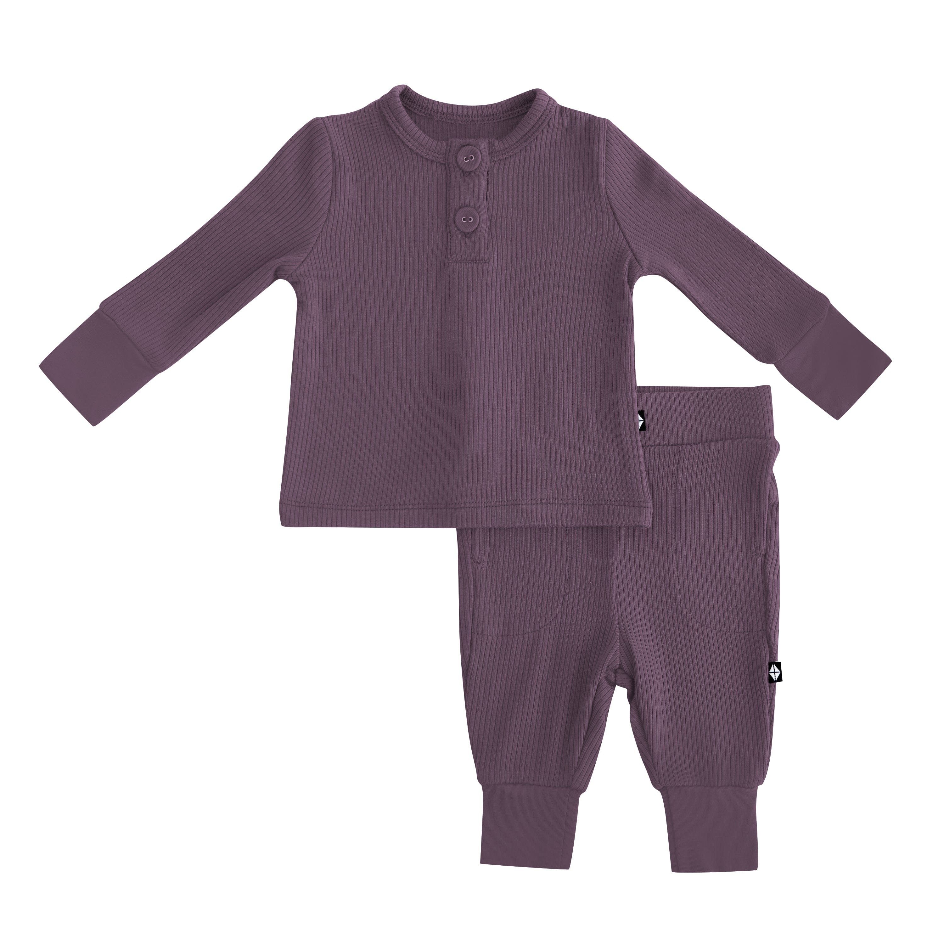  Ribbed Infant Henley Set in Currant、mySite、layawaytickets