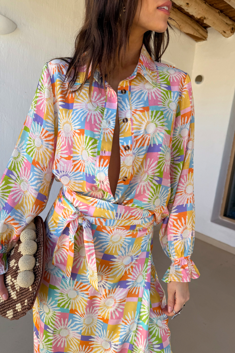 Check Sun Geanie Shirt、mySite、solidvoid