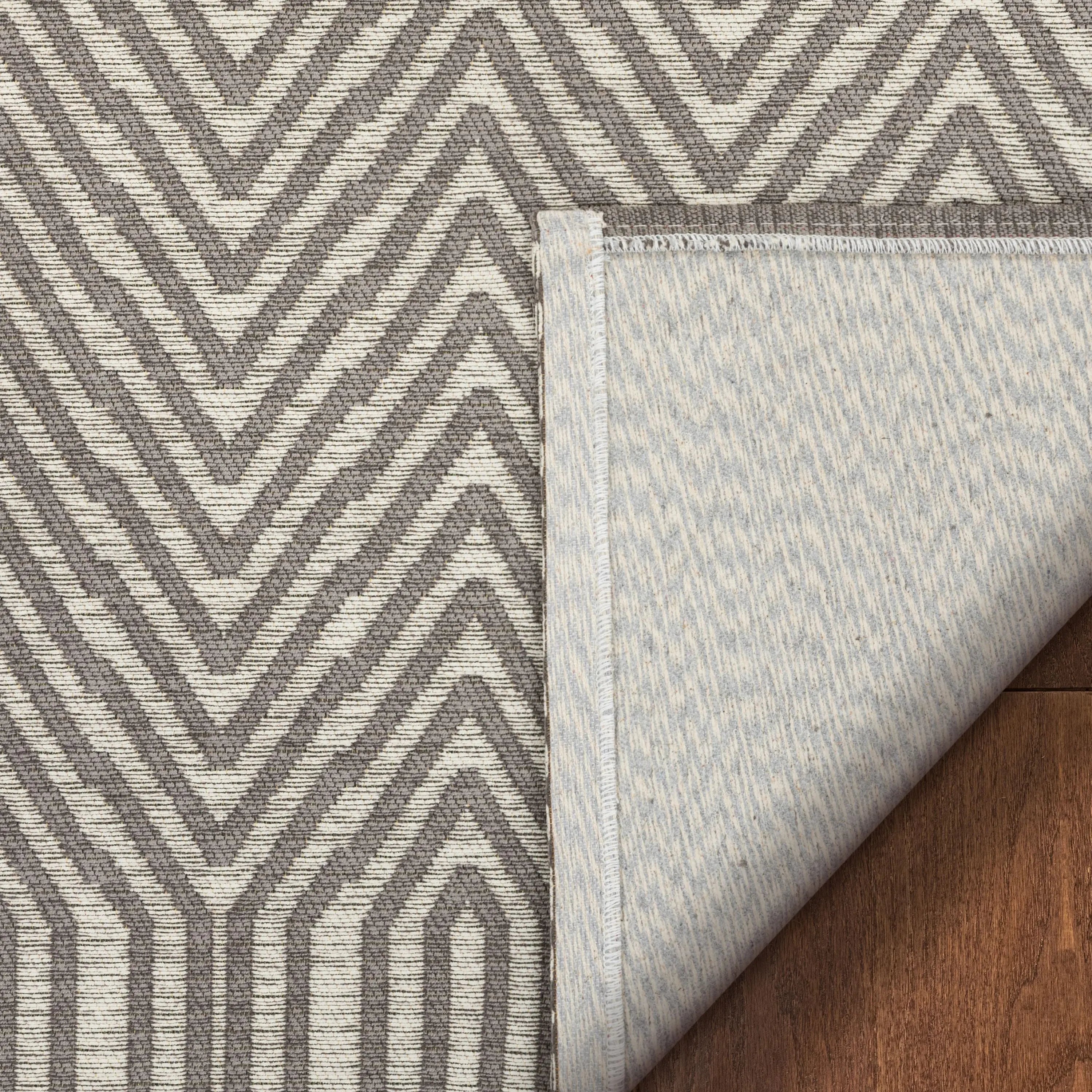 Chia Contemporary Solid & Striped Beige Gold 5'3 x 7'3 Rug、mySite、gigharbornorthrealestate