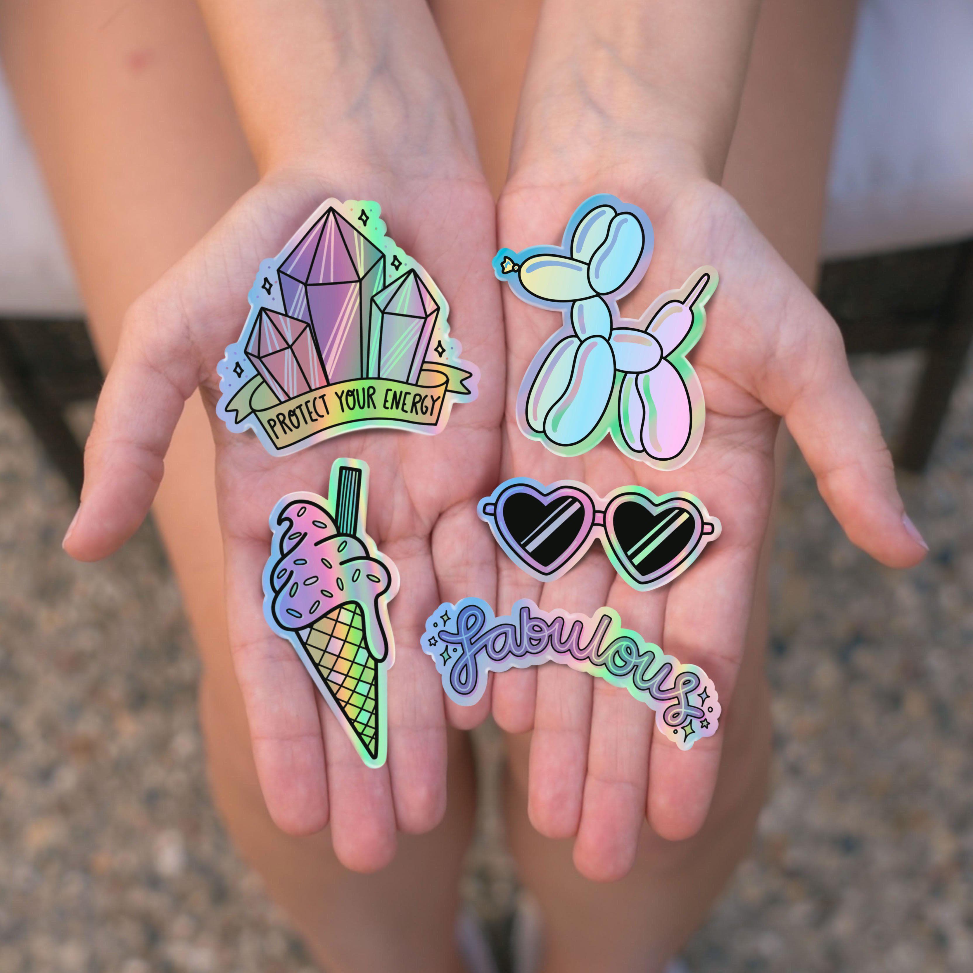  Holographic Sticker 6 Pack、mySite、elrpsem3k