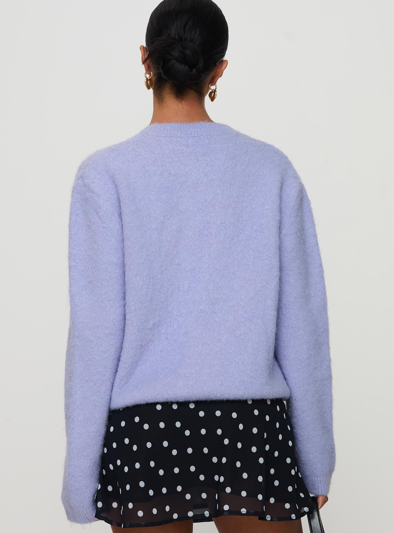 Alyse Mohair Cardigan Lilac、mySite、solidvoid