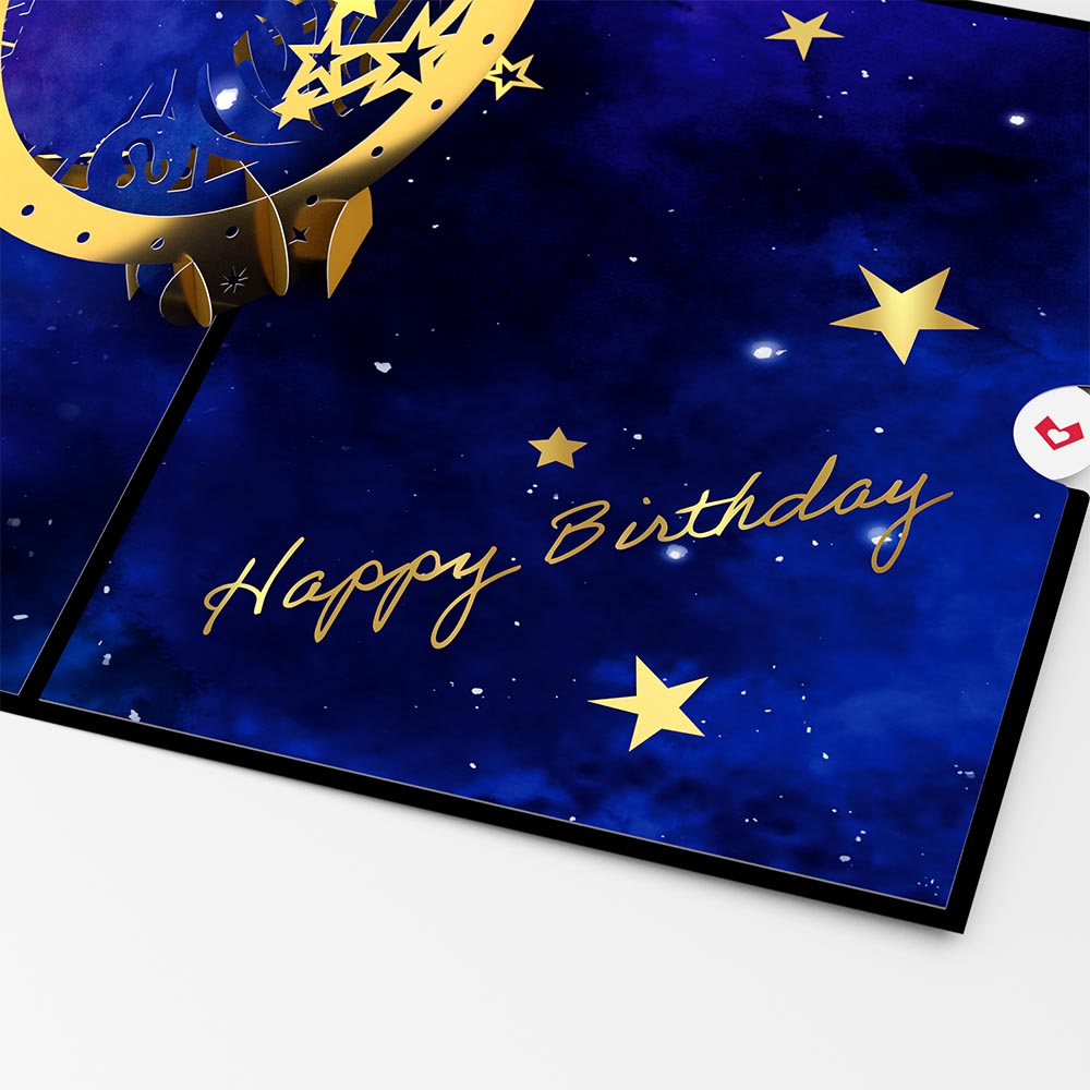 Leo Zodiac Birthday Pop-Up Card、mySite、solidvoid