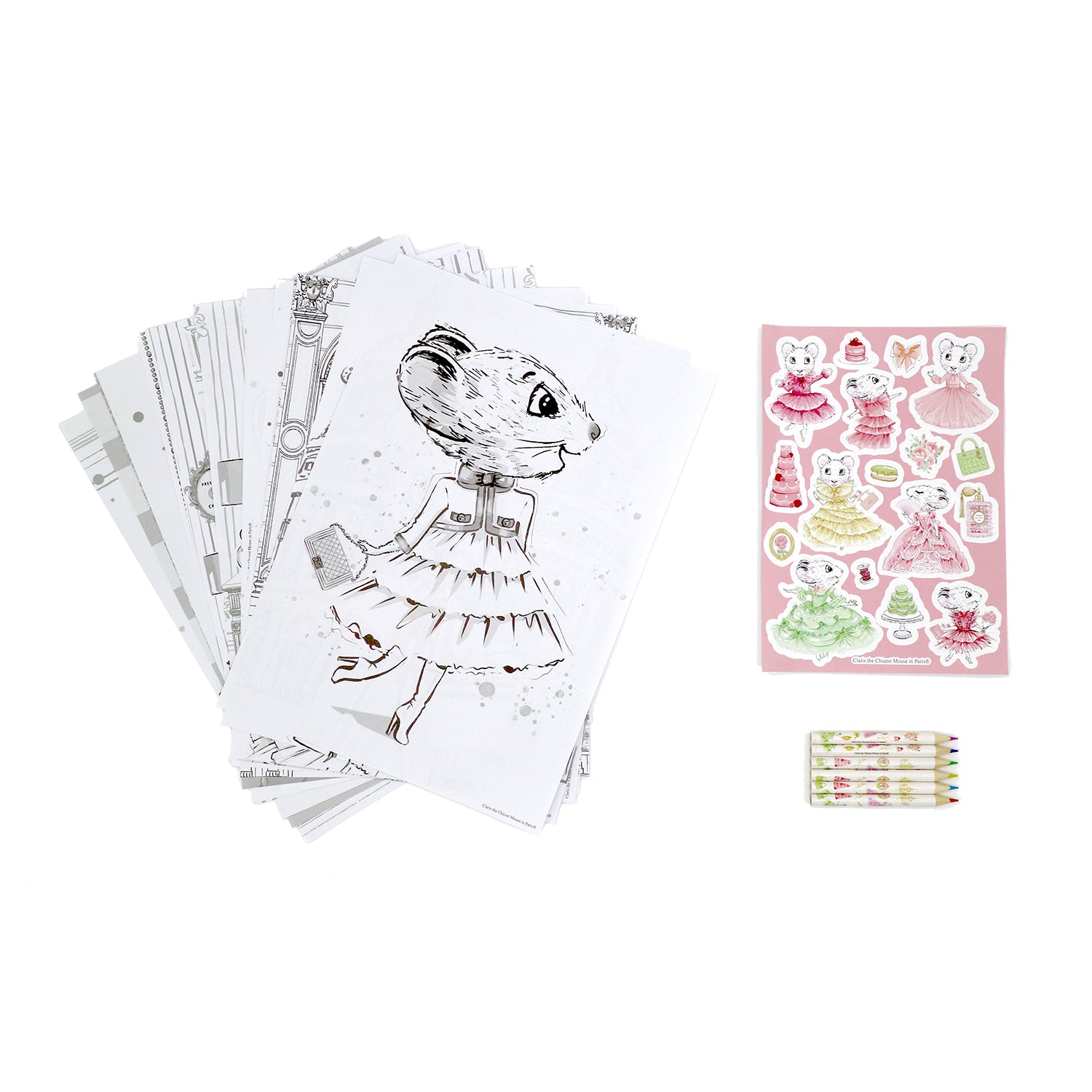 Claris The Mouse - Colouring Set、mySite、g9winljtr