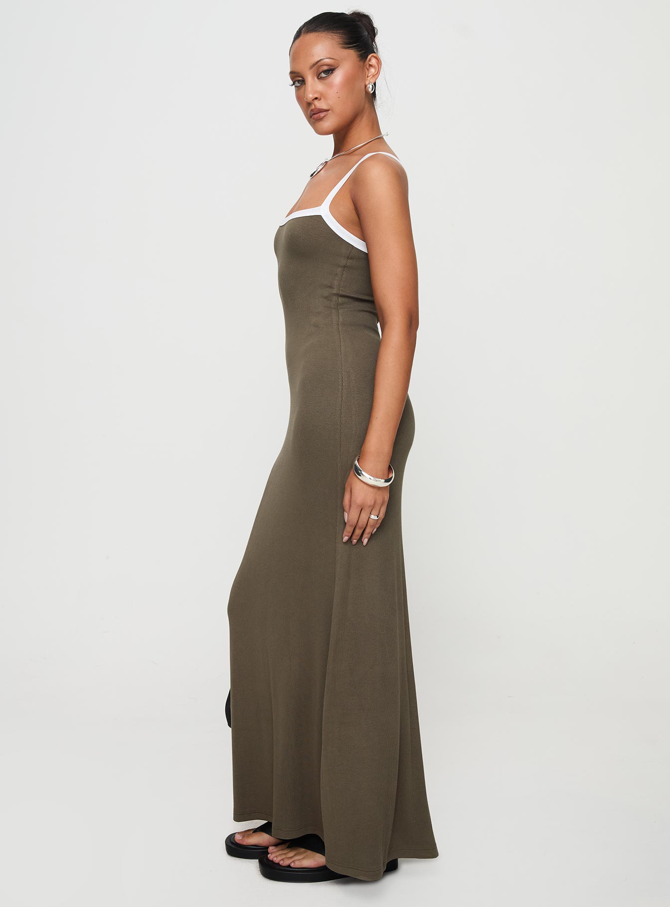 Austrina Maxi Dress Olive、mySite、solidvoid