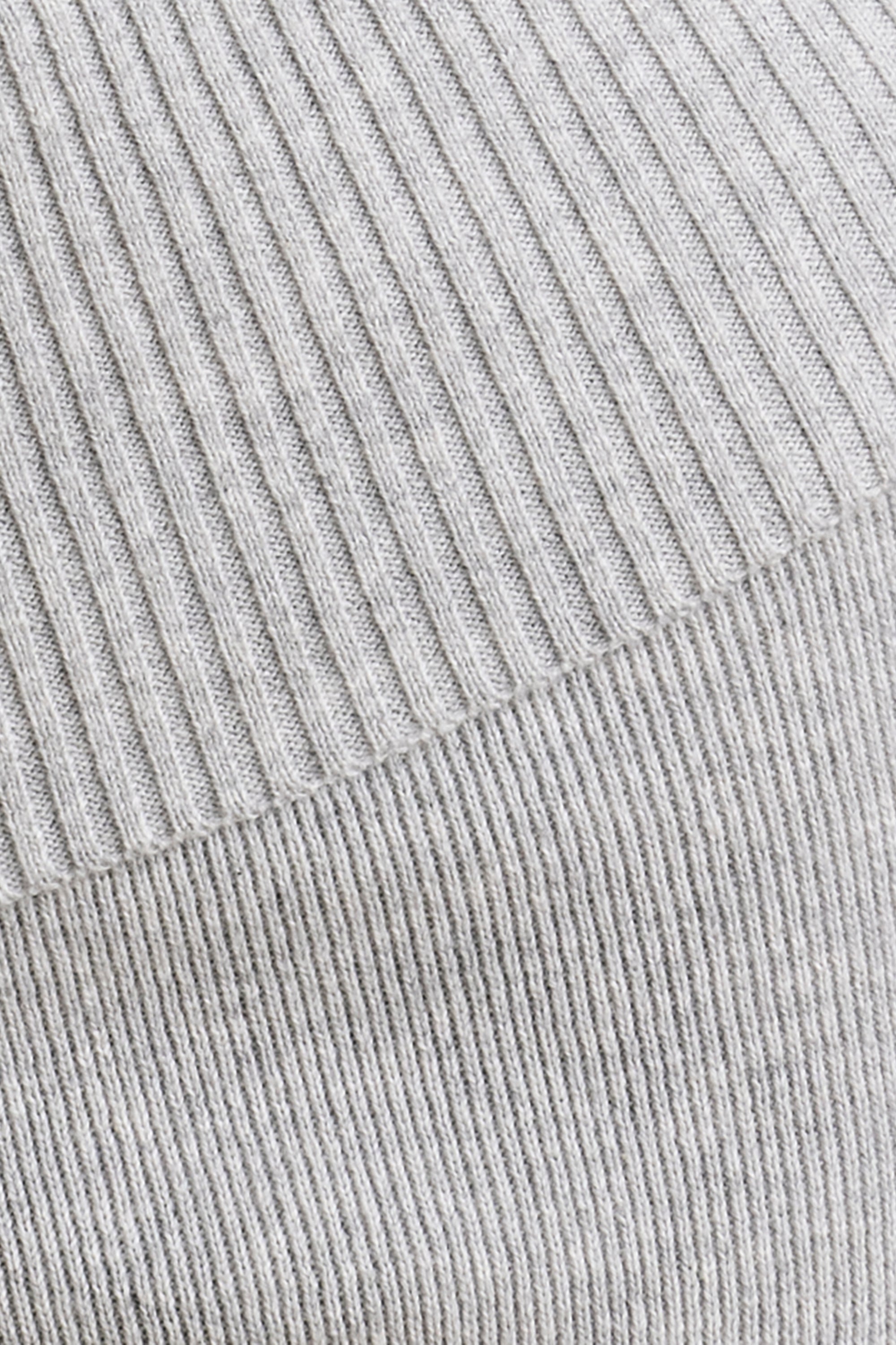 Chunky Knit Kick Flare Trousers in Heather Grey、mySite、solidvoid