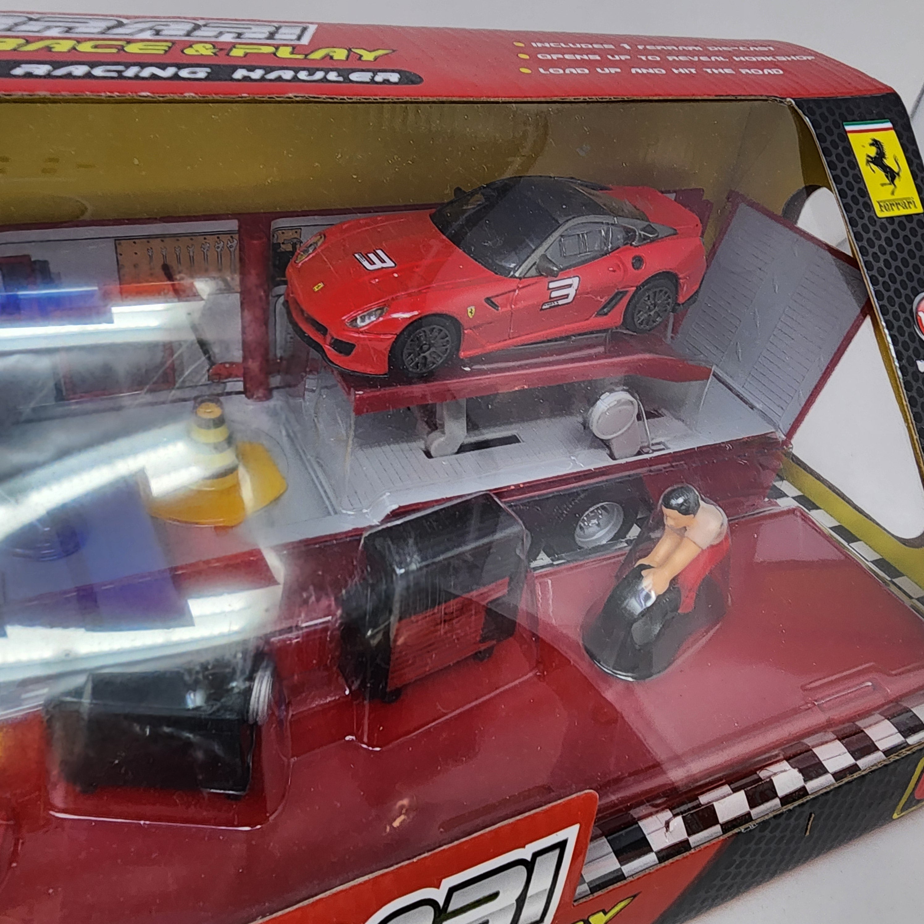 Ferrari Race & Play Set w/ Racing Hauler * Burago 1/43 Scale、mySite、hgirdovlk