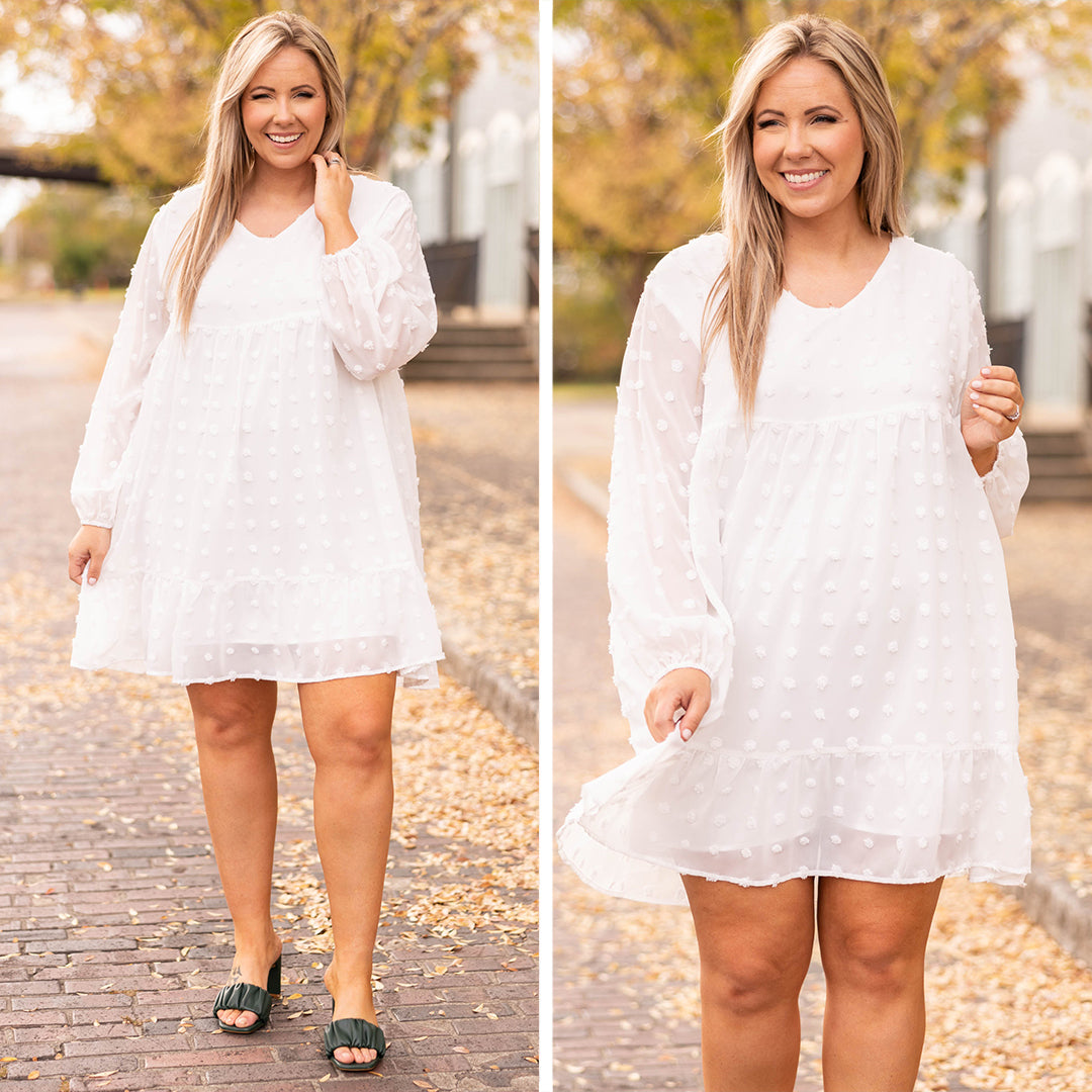  A Touch Of Class Dress, White、mySite、justintrudeaud