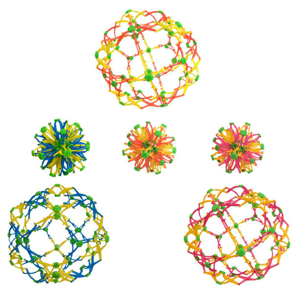 HOBERMAN SPHERE - 6.7IN X 13.4IN 3 ASST. SPHERE BALLS、mySite、g9winljtr