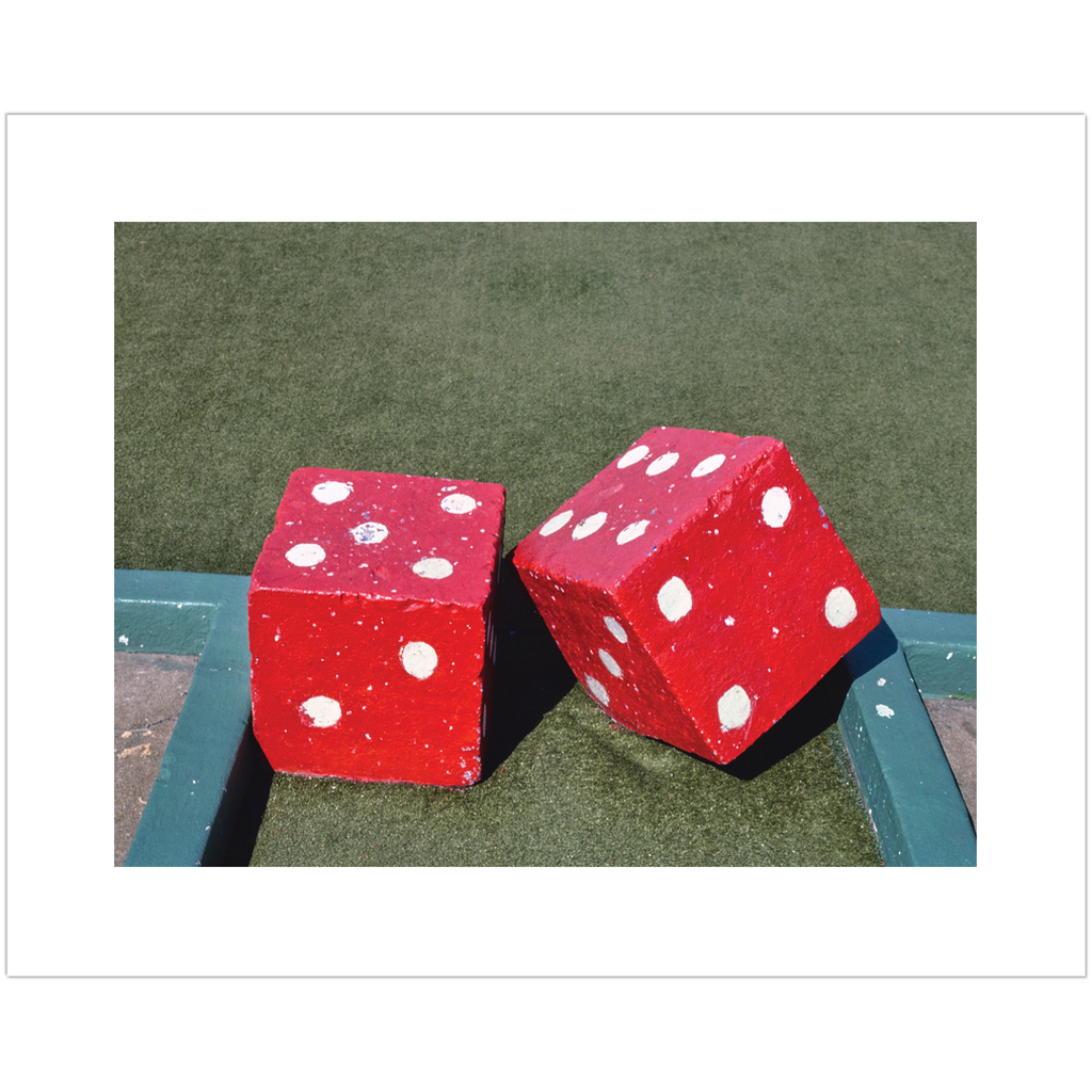 Dice Roadside Attraction Landscape Art Print、mySite、gigharbornorthrealestate