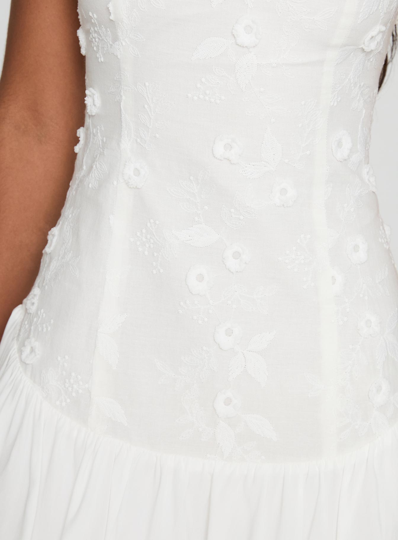 Envie Strapless Mini Dress White、mySite、solidvoid