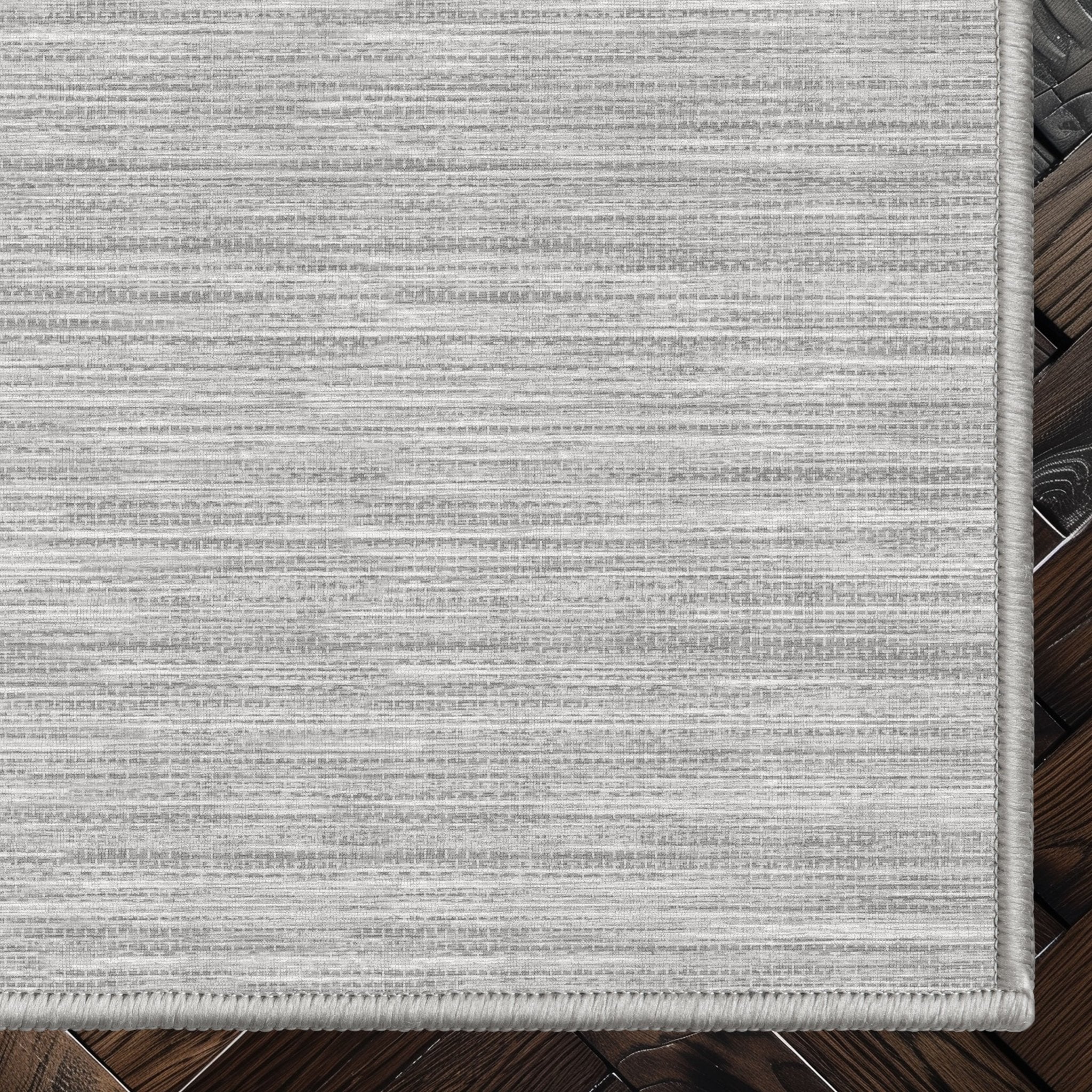 Edwin Custom Rug - Monochrome Striation , Flat Pile, Easy Clean, Customizable for Your Space、mySite、gigharbornorthrealestate