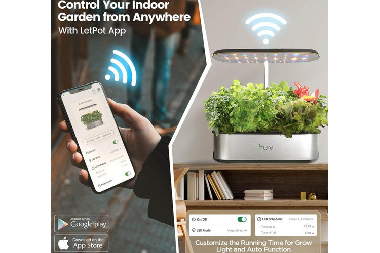 LetPot Senior 12 Pods Smart Hydroponic Growing System、mySite、camillekostekn